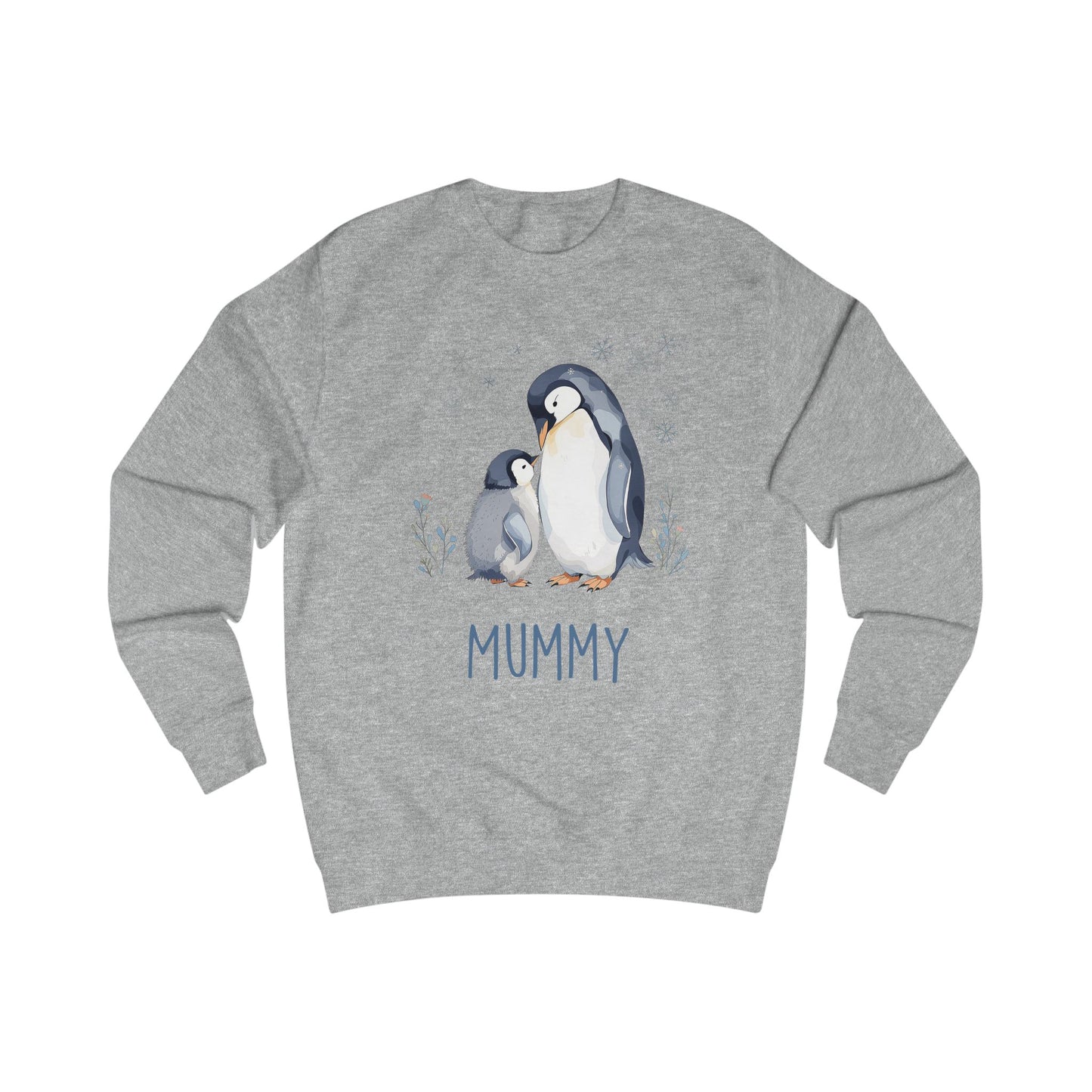 Matching Family Penguin Sweatshirts – Personalised Name Jumpers for Mum & Child | Custom Winter Christmas Sweater Set