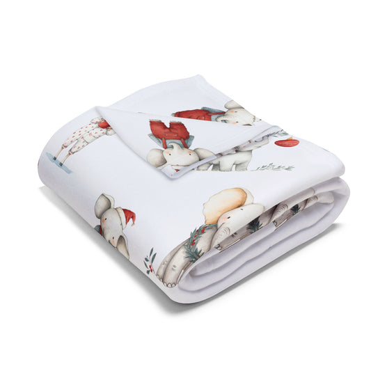 Personalised Fleece Blanket – Custom Name Kids Blanket (40x30 inch) | Cute Animal Print | Cosy Gift for Children & Toddlers