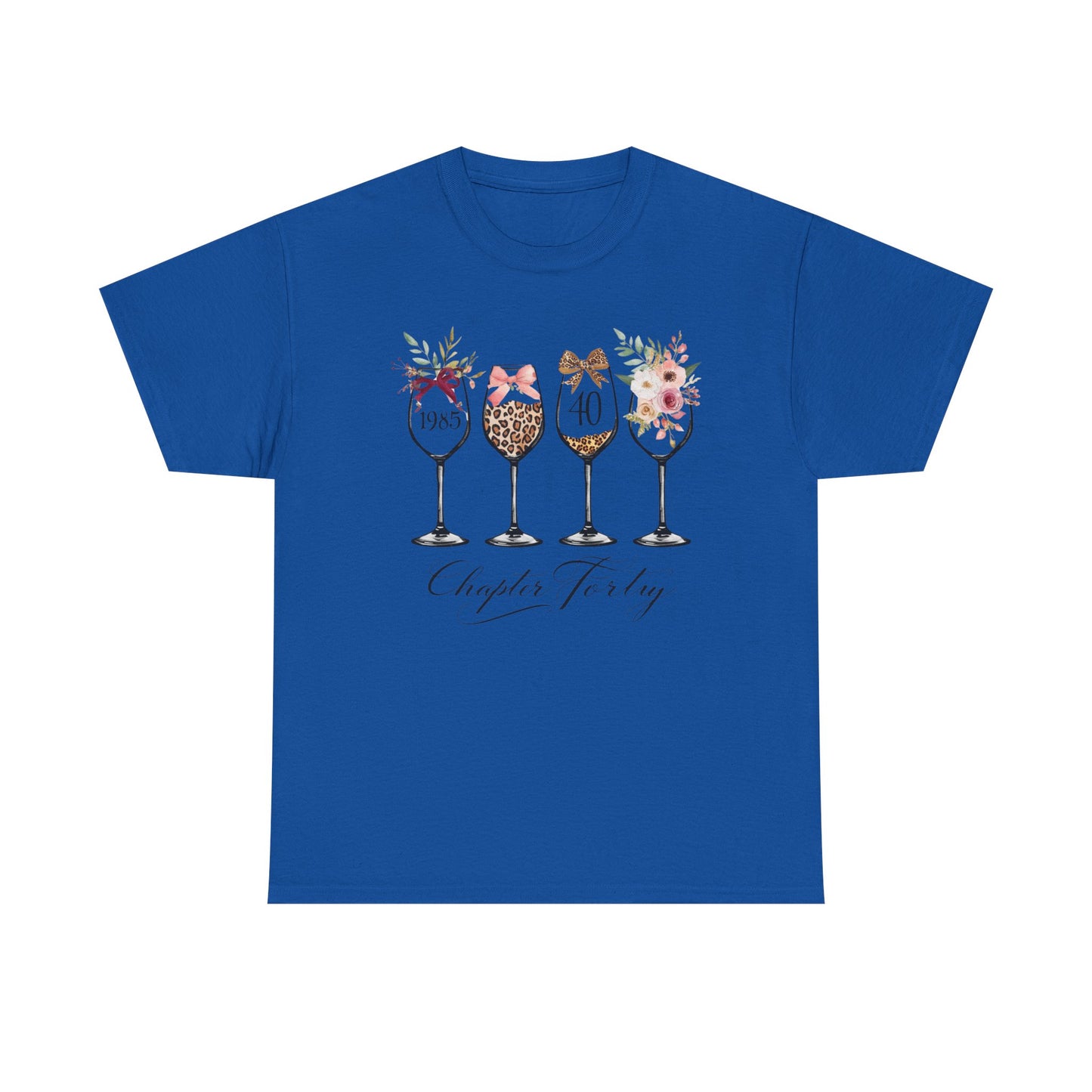 40th Birthday Shirt for Women -Chapter Forty T-Shirt, 1985 Birthday Gift, Turning 40 Celebration Tee Ladies fortieth Birthday Gift