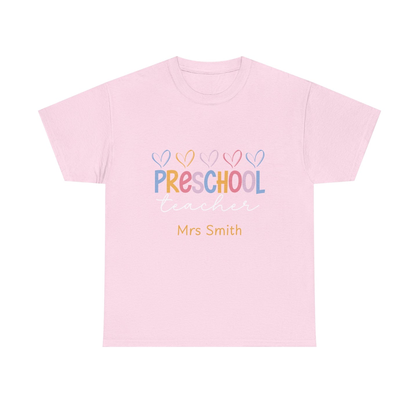 Personalized Preschool Teacher Shirt Custom Name Teacher T-Shirt, Preschool Teachers gift, cute classroom tee, custom teacher appreciation