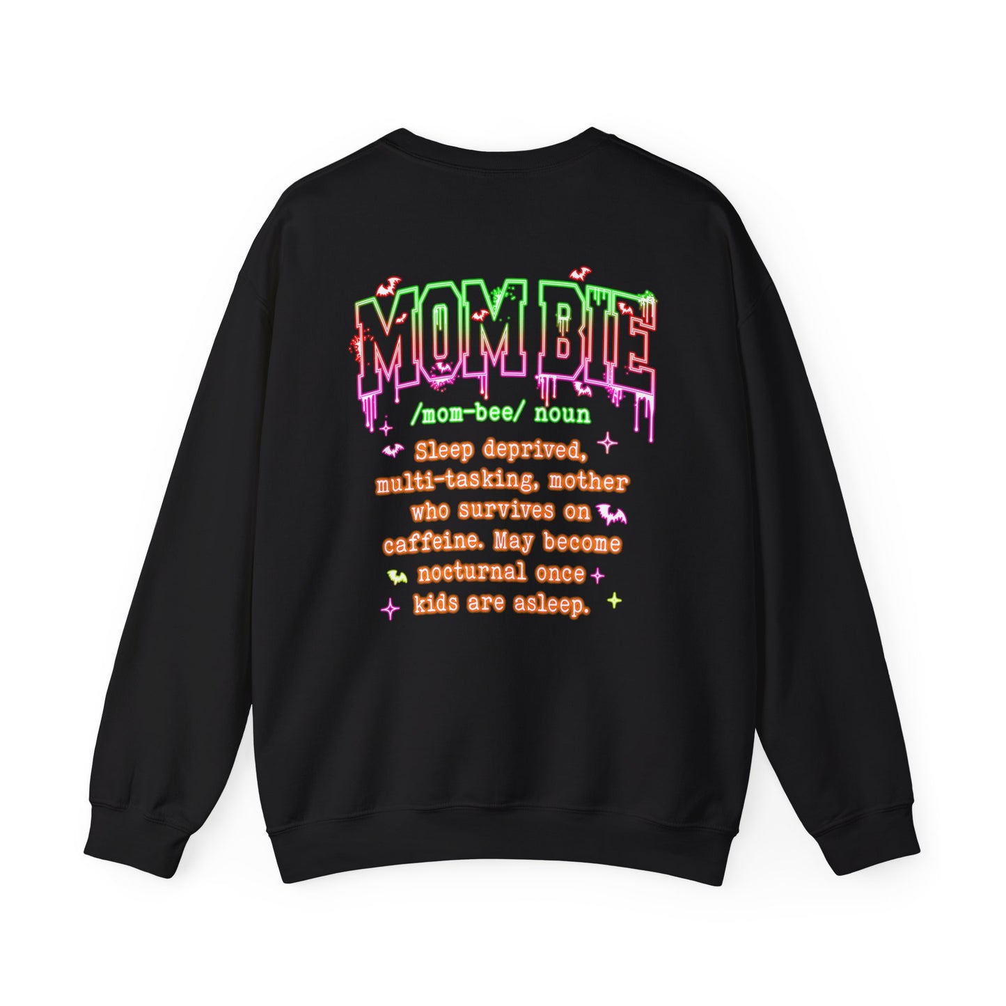 Mombie Sweatshirt - Funny Mom Life Sweater, Sleep Deprived Mom Gift, Cute Halloween Mom Jumper mom present