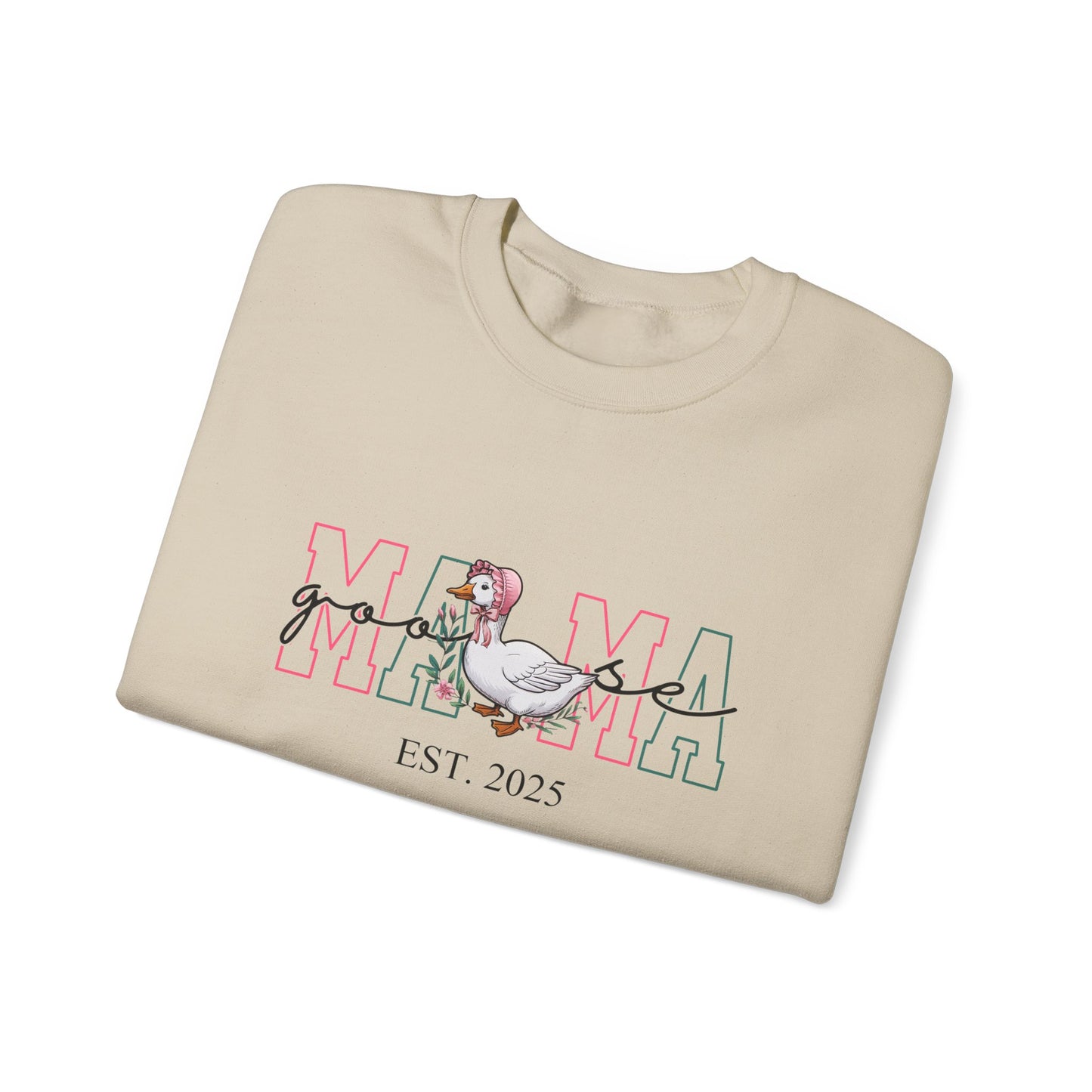 Personalised Mama Goose Printed Sweatshirt – Custom Year Mom/Mum Sweater