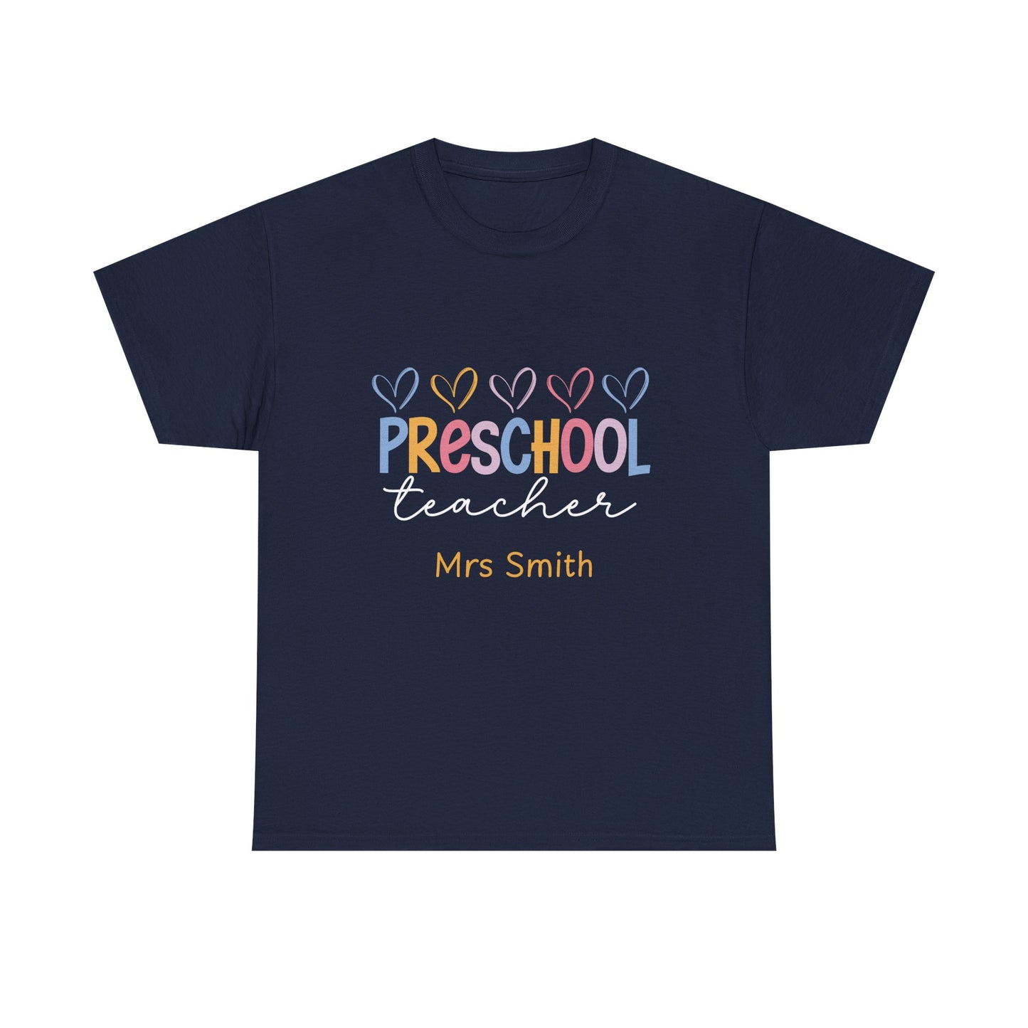 Personalized Preschool Teacher Shirt Custom Name Teacher T-Shirt, Preschool Teachers gift, cute classroom tee, custom teacher appreciation