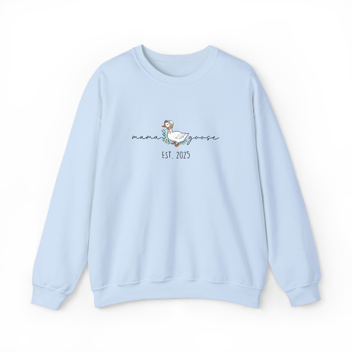 Personalised Embroidered Mama Goose Sweatshirt – Custom Year Mom Sweater