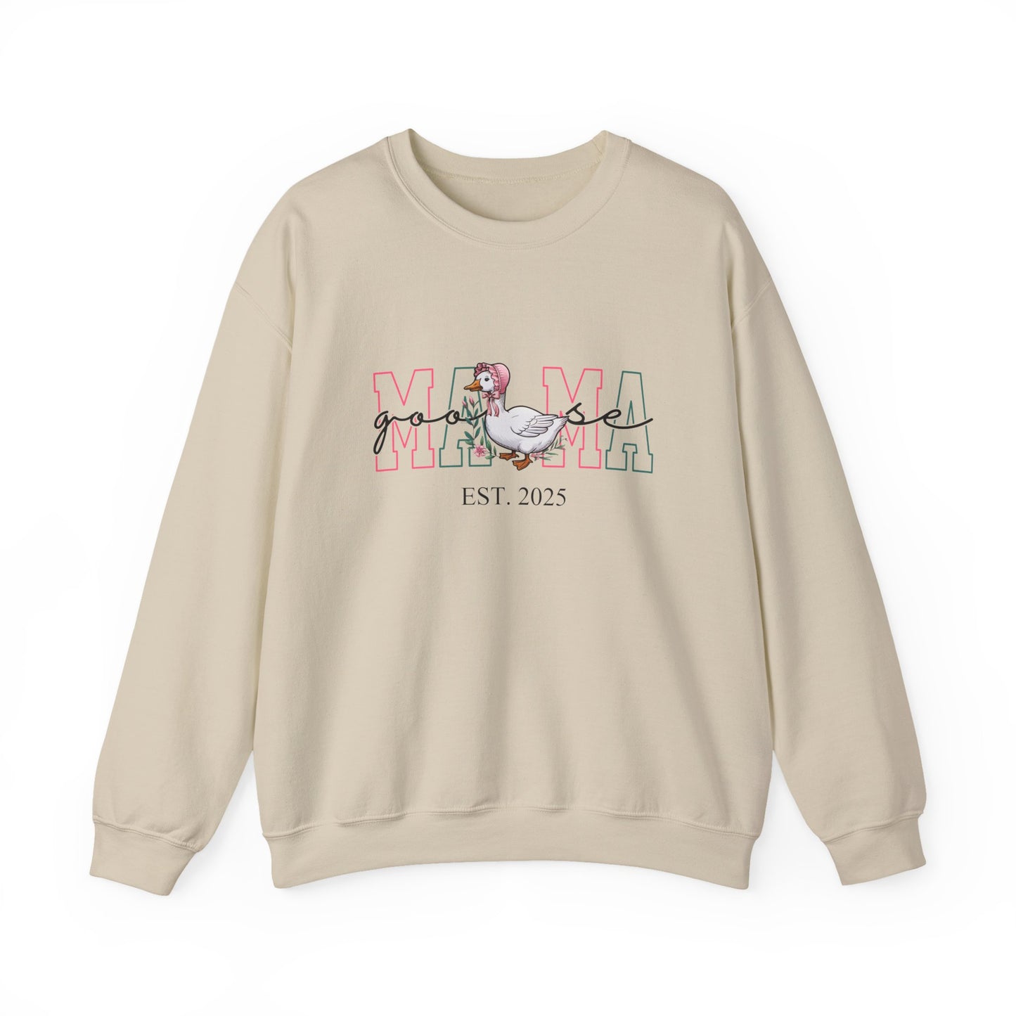 Personalised Mama Goose Printed Sweatshirt – Custom Year Mom/Mum Sweater