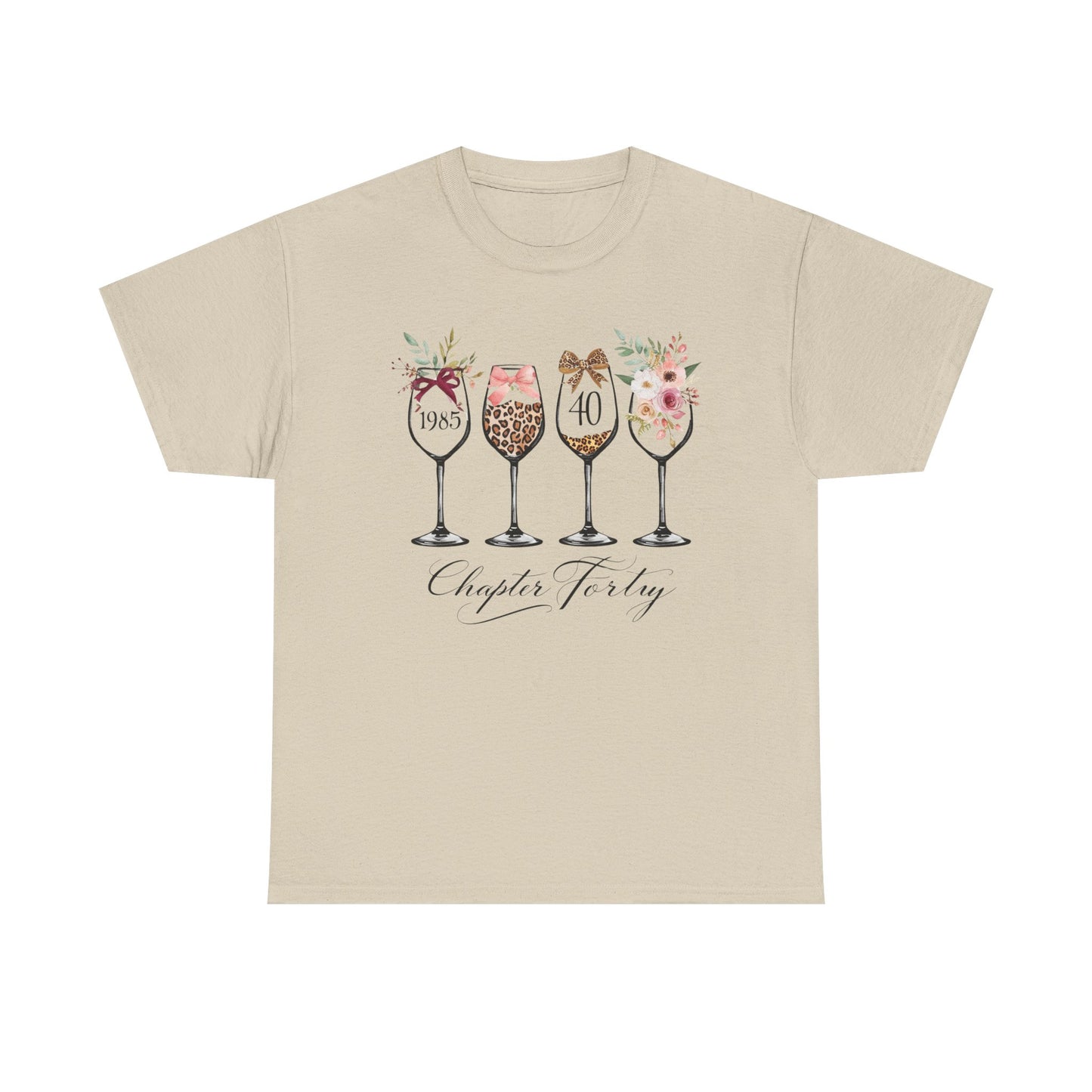 40th Birthday Shirt for Women -Chapter Forty T-Shirt, 1985 Birthday Gift, Turning 40 Celebration Tee Ladies fortieth Birthday Gift