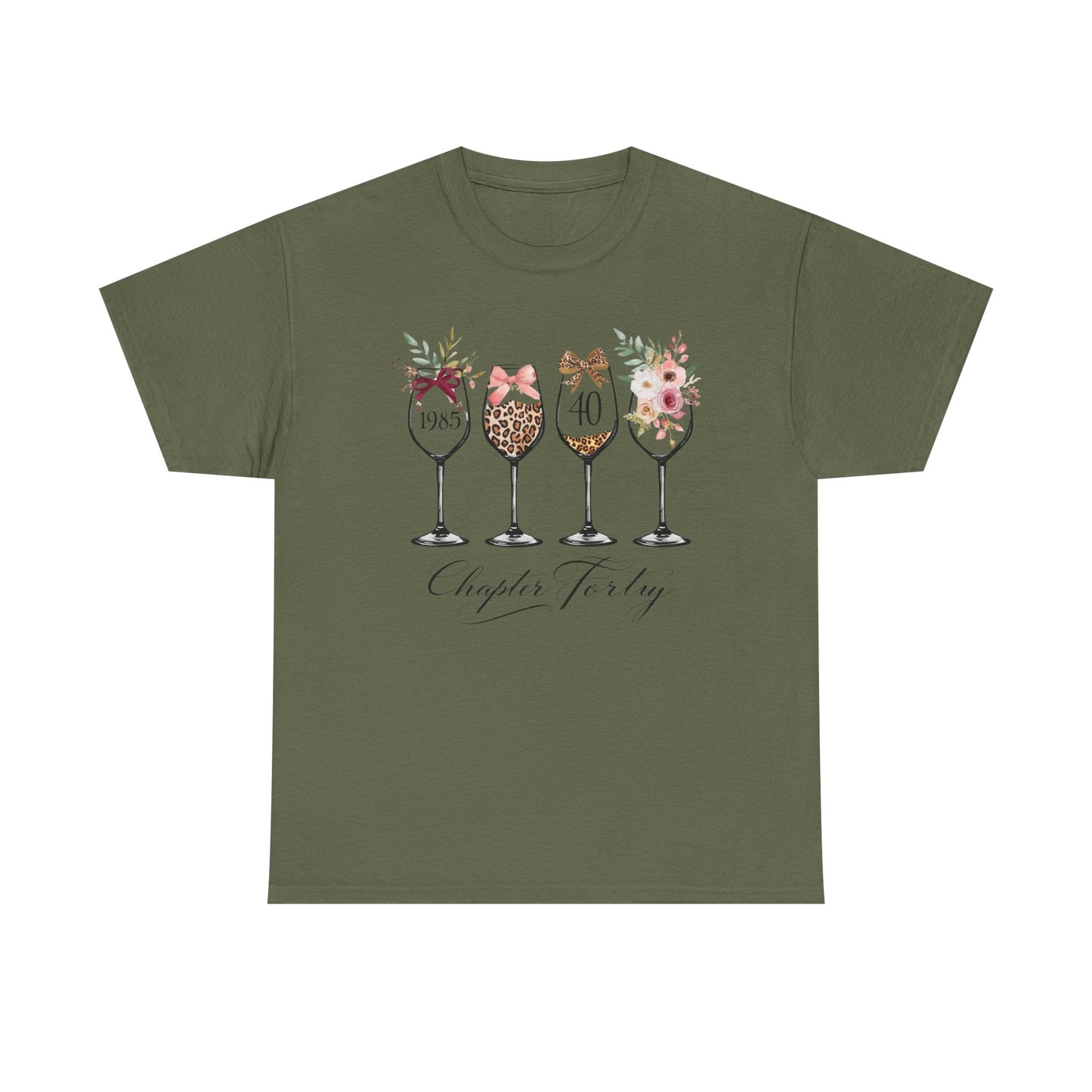 40th Birthday Shirt for Women -Chapter Forty T-Shirt, 1985 Birthday Gift, Turning 40 Celebration Tee Ladies fortieth Birthday Gift