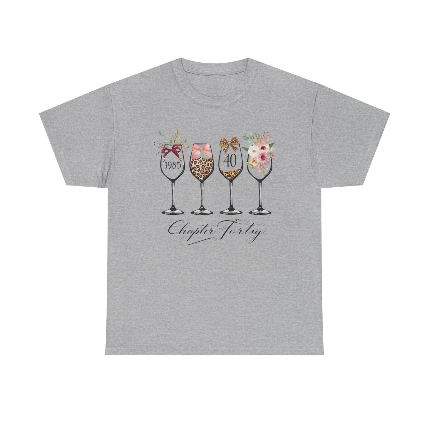 40th Birthday Shirt for Women -Chapter Forty T-Shirt, 1985 Birthday Gift, Turning 40 Celebration Tee Ladies fortieth Birthday Gift
