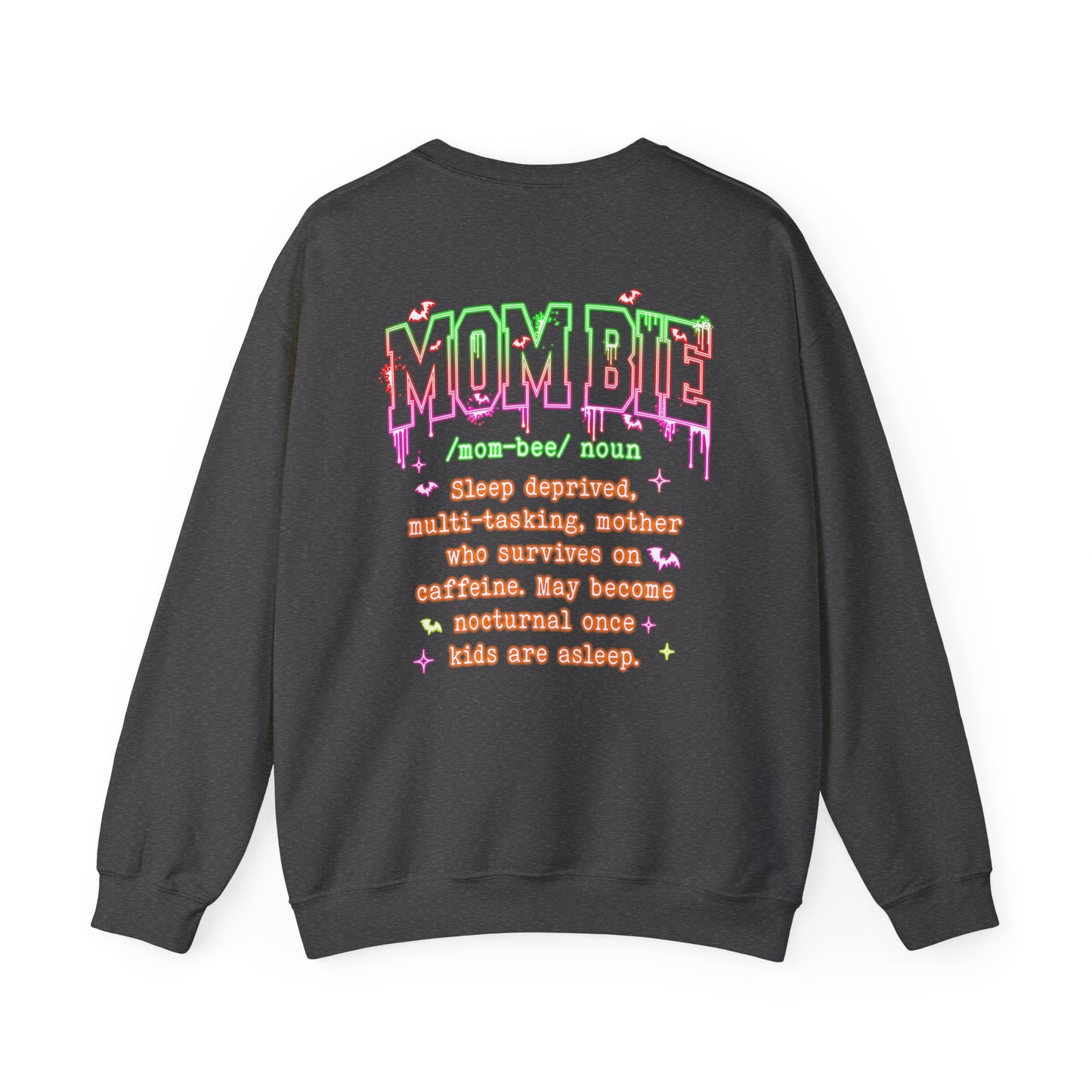 Mombie Sweatshirt - Funny Mom Life Sweater, Sleep Deprived Mom Gift, Cute Halloween Mom Jumper mom present