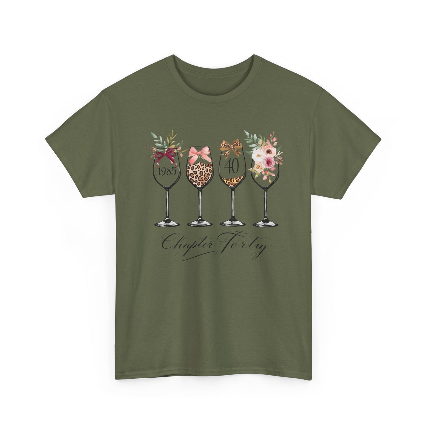 40th Birthday Shirt for Women -Chapter Forty T-Shirt, 1985 Birthday Gift, Turning 40 Celebration Tee Ladies fortieth Birthday Gift
