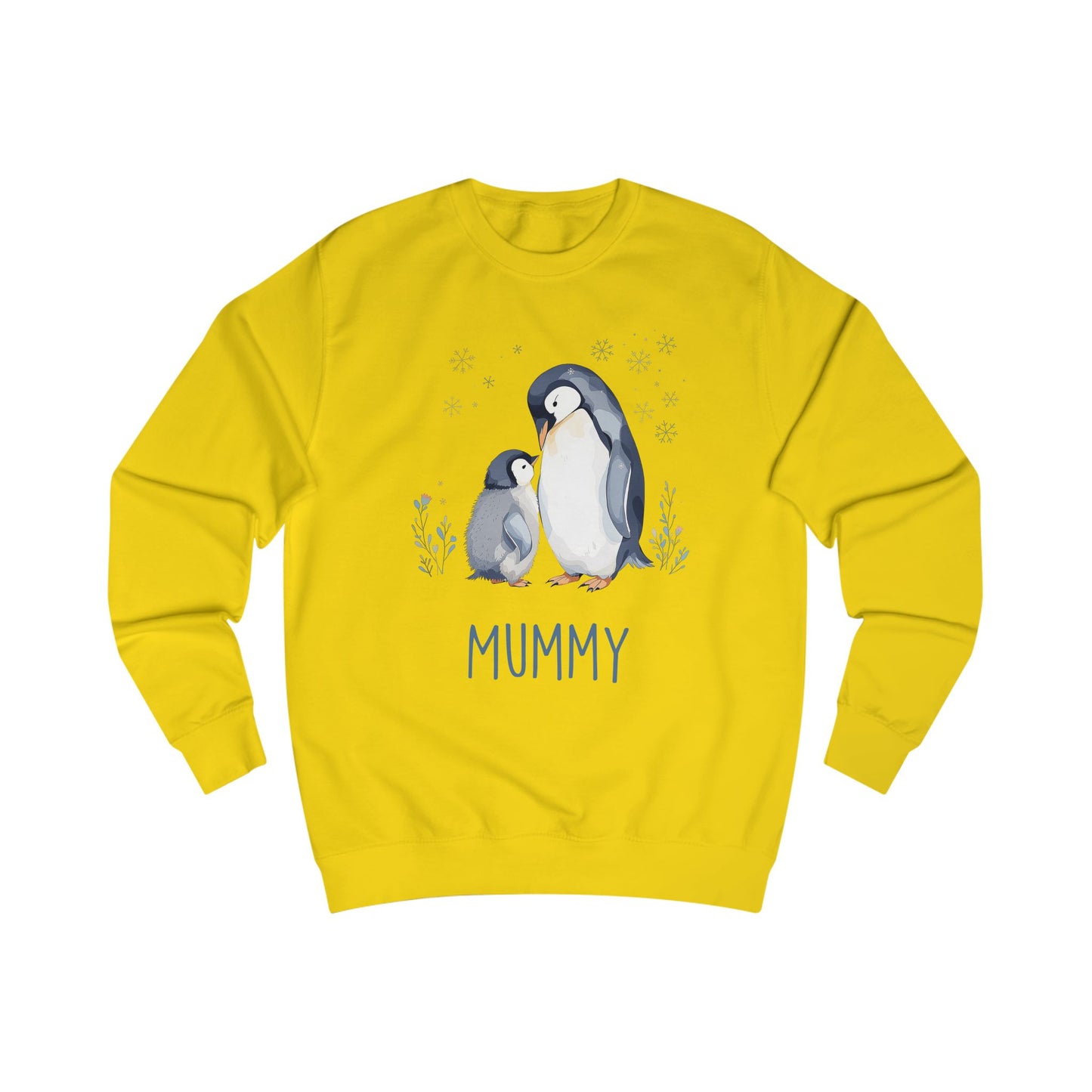 Matching Family Penguin Sweatshirts – Personalised Name Jumpers for Mum & Child | Custom Winter Christmas Sweater Set