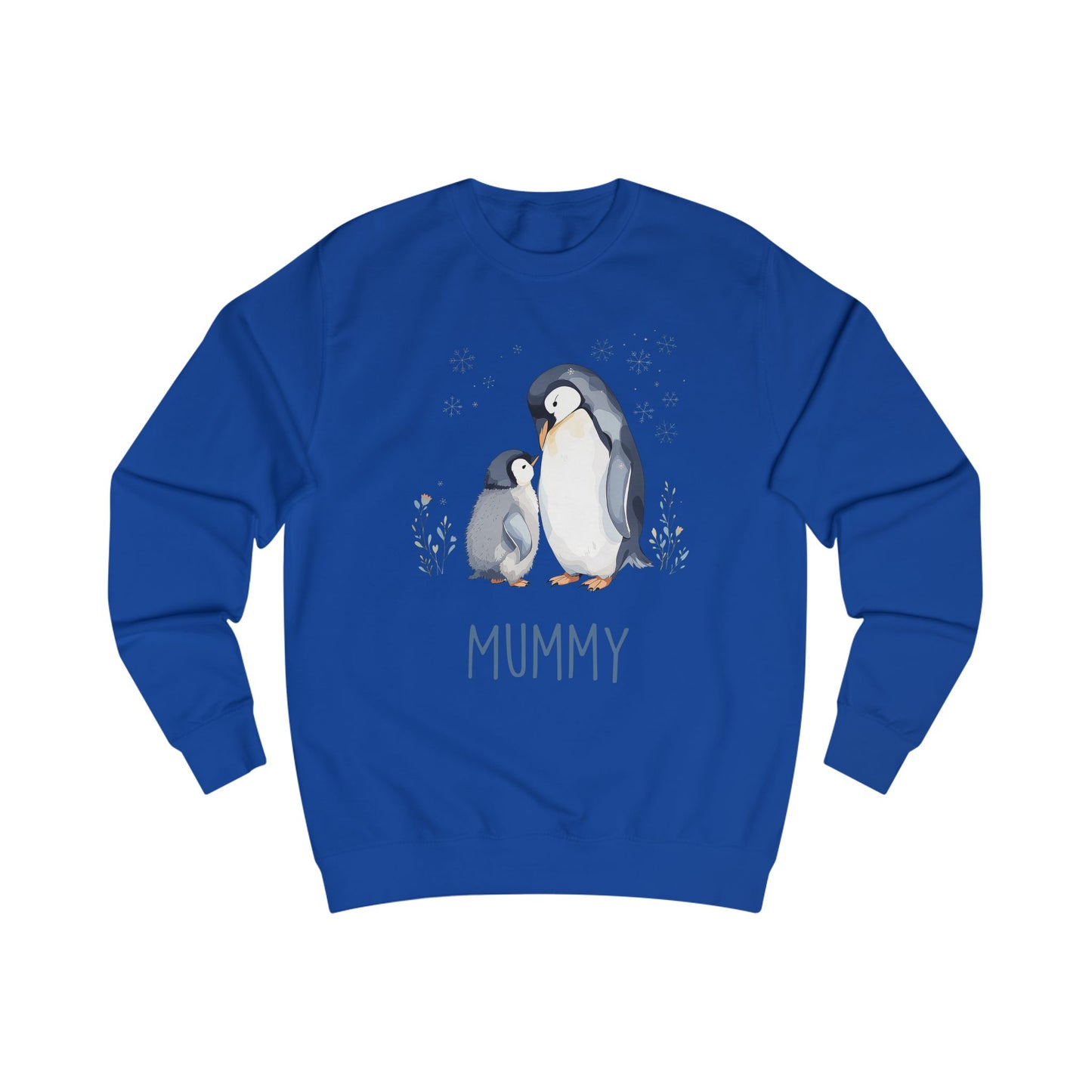 Matching Family Penguin Sweatshirts – Personalised Name Jumpers for Mum & Child | Custom Winter Christmas Sweater Set