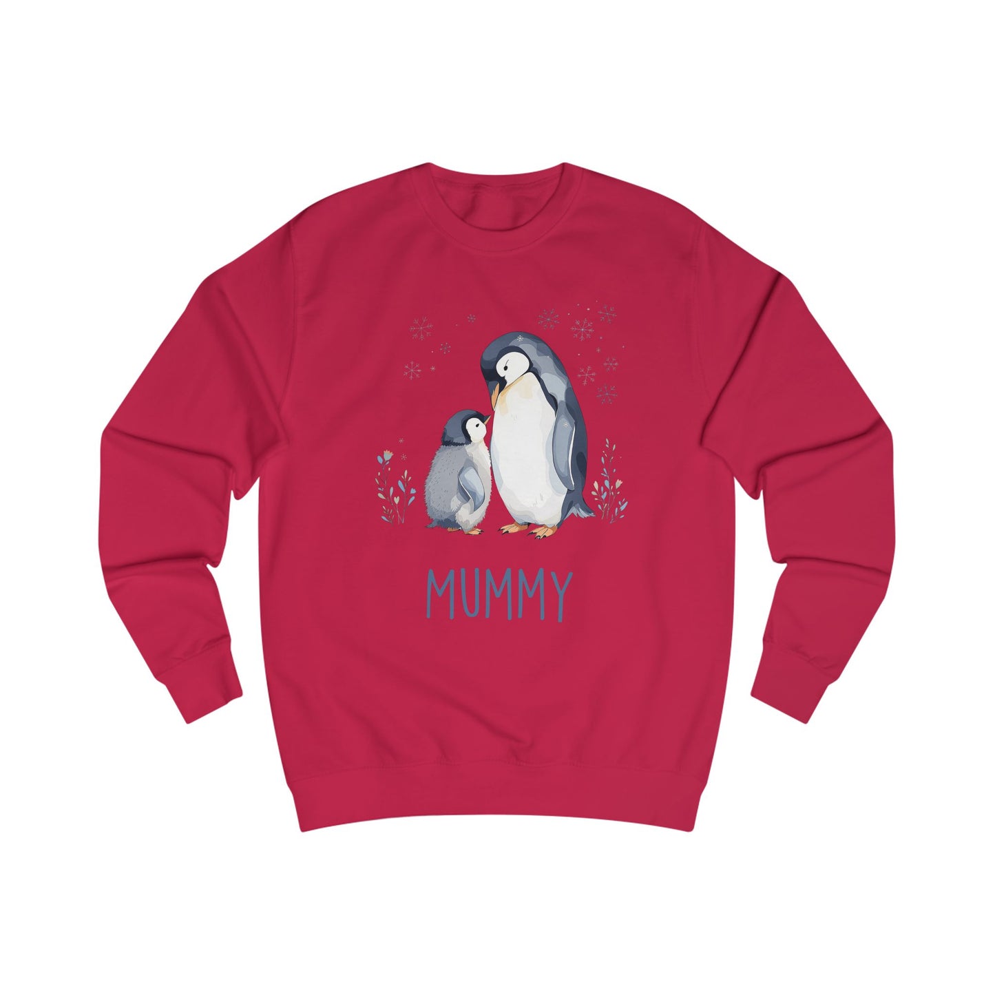 Matching Family Penguin Sweatshirts – Personalised Name Jumpers for Mum & Child | Custom Winter Christmas Sweater Set