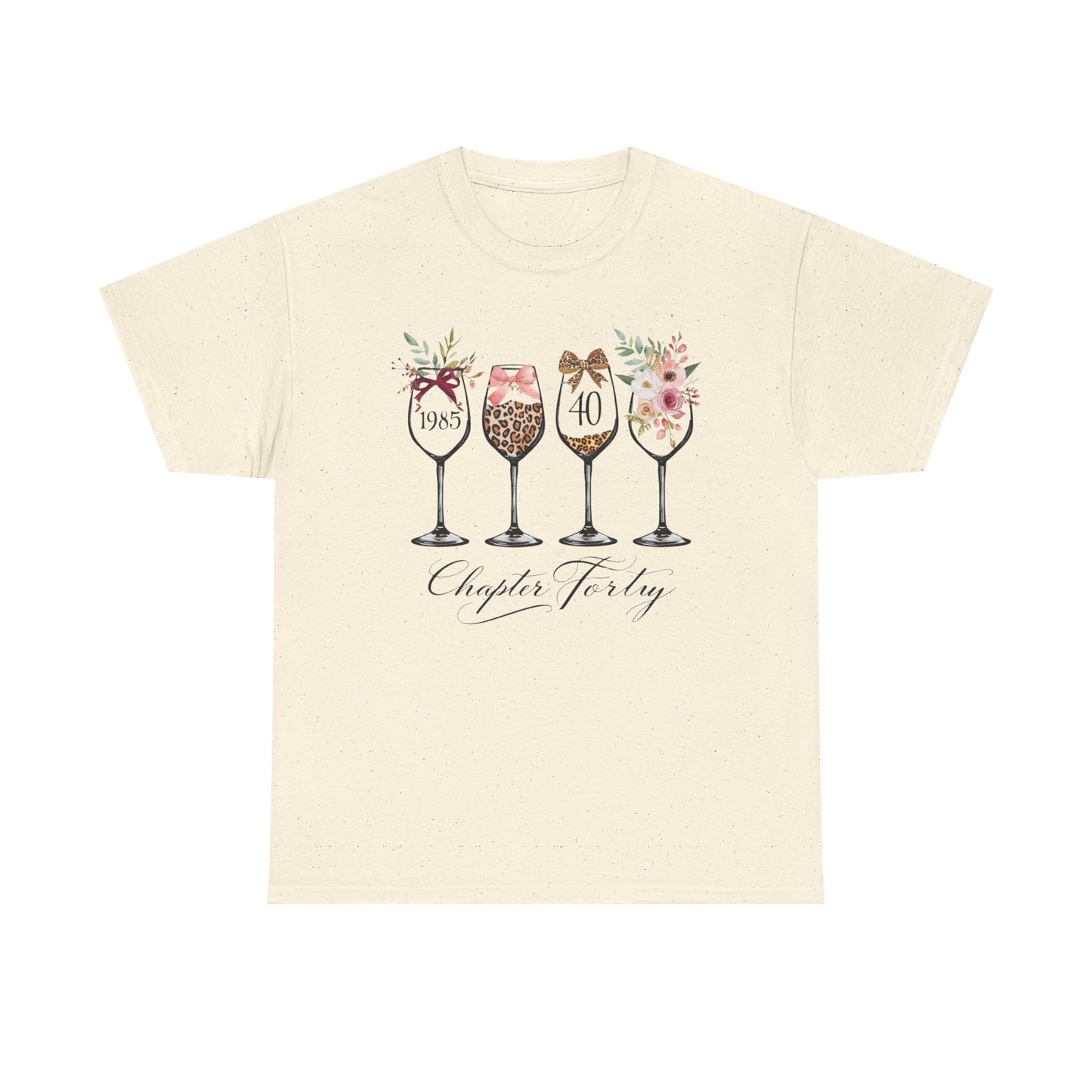 40th Birthday Shirt for Women -Chapter Forty T-Shirt, 1985 Birthday Gift, Turning 40 Celebration Tee Ladies fortieth Birthday Gift