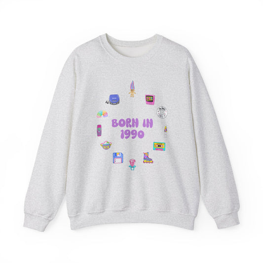 Personalised 90s Birth Year Sweatshirt (1990–1999) | Retro Aesthetic Unisex Jumper