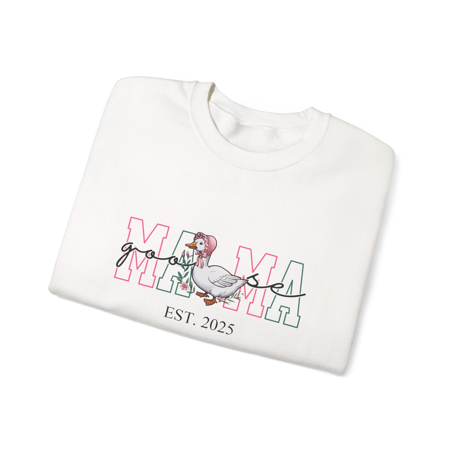Personalised Mama Goose Printed Sweatshirt – Custom Year Mom/Mum Sweater