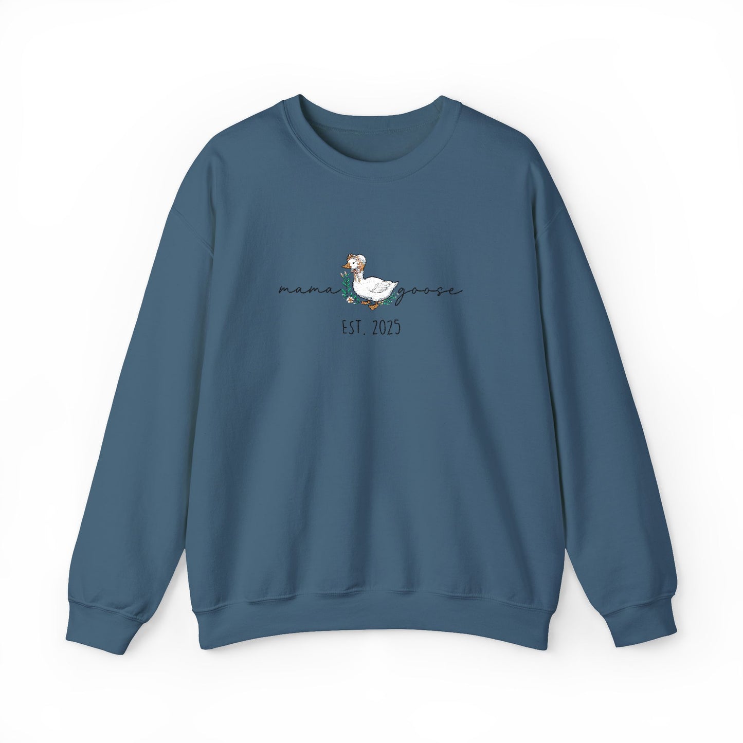 Personalised Embroidered Mama Goose Sweatshirt – Custom Year Mom Sweater