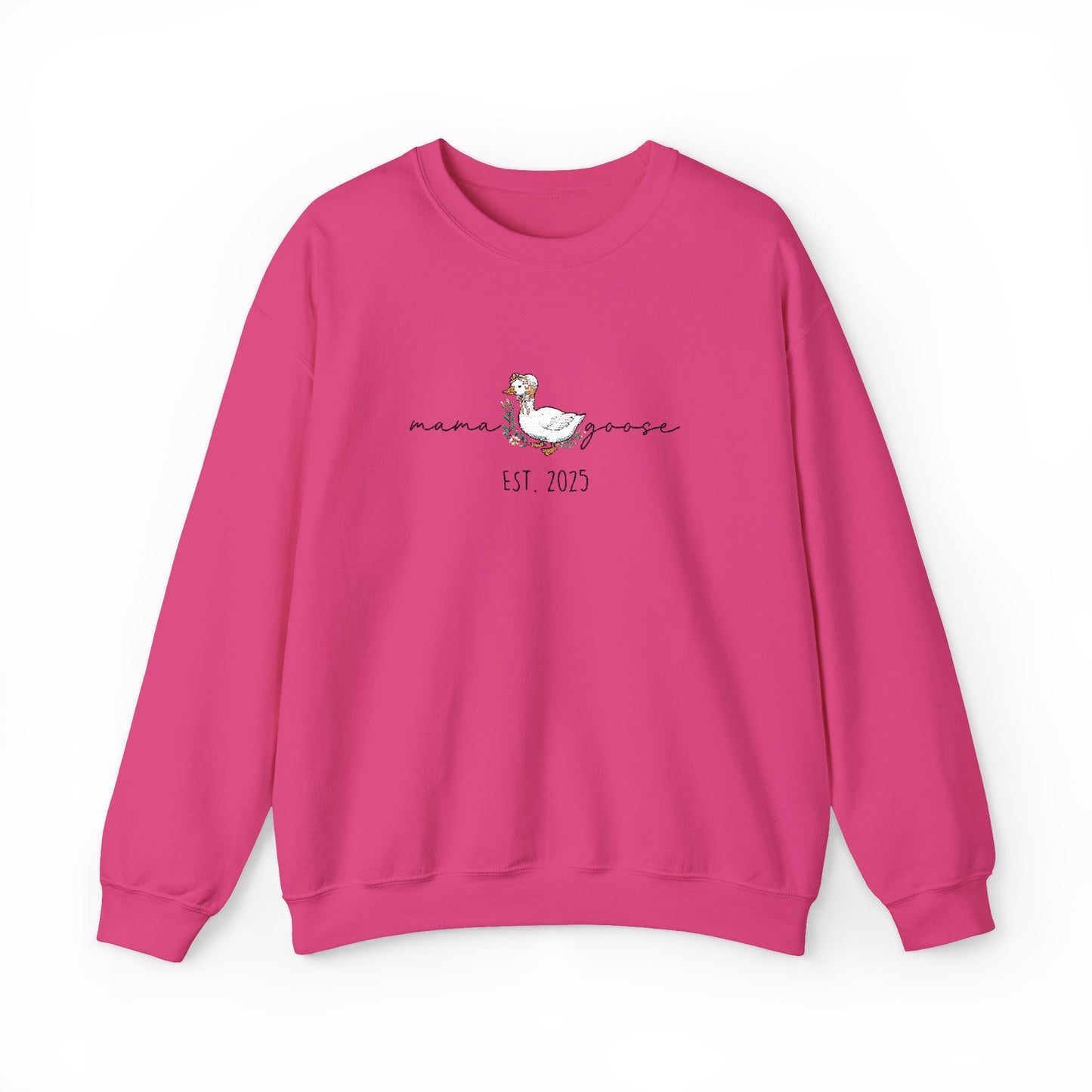 Personalised Embroidered Mama Goose Sweatshirt – Custom Year Mom Sweater
