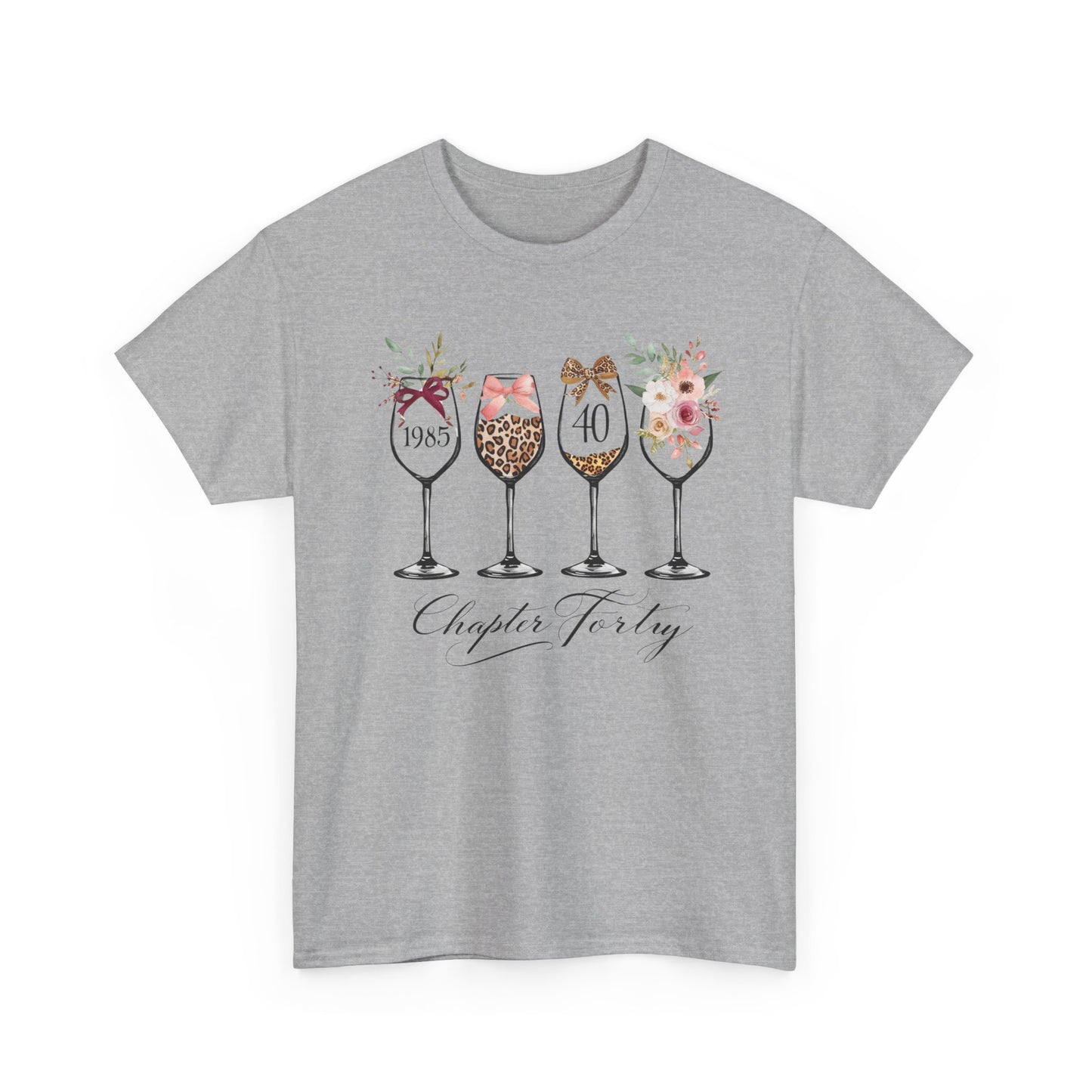40th Birthday Shirt for Women -Chapter Forty T-Shirt, 1985 Birthday Gift, Turning 40 Celebration Tee Ladies fortieth Birthday Gift