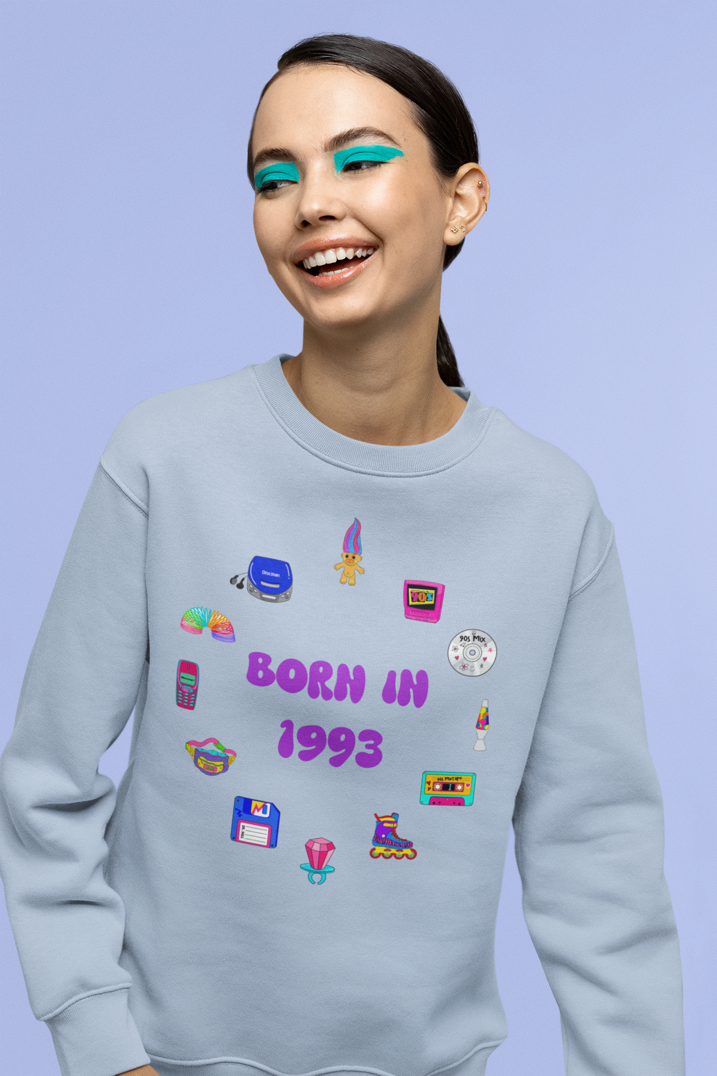 Personalised 90s Birth Year Sweatshirt (1990–1999) | Retro Aesthetic Unisex Jumper