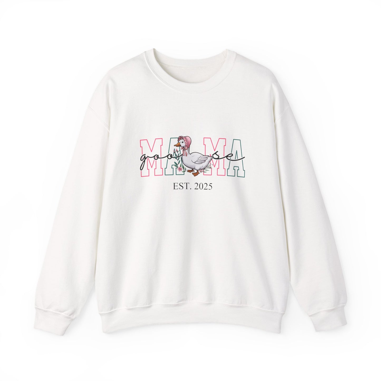 Personalised Mama Goose Printed Sweatshirt – Custom Year Mom/Mum Sweater