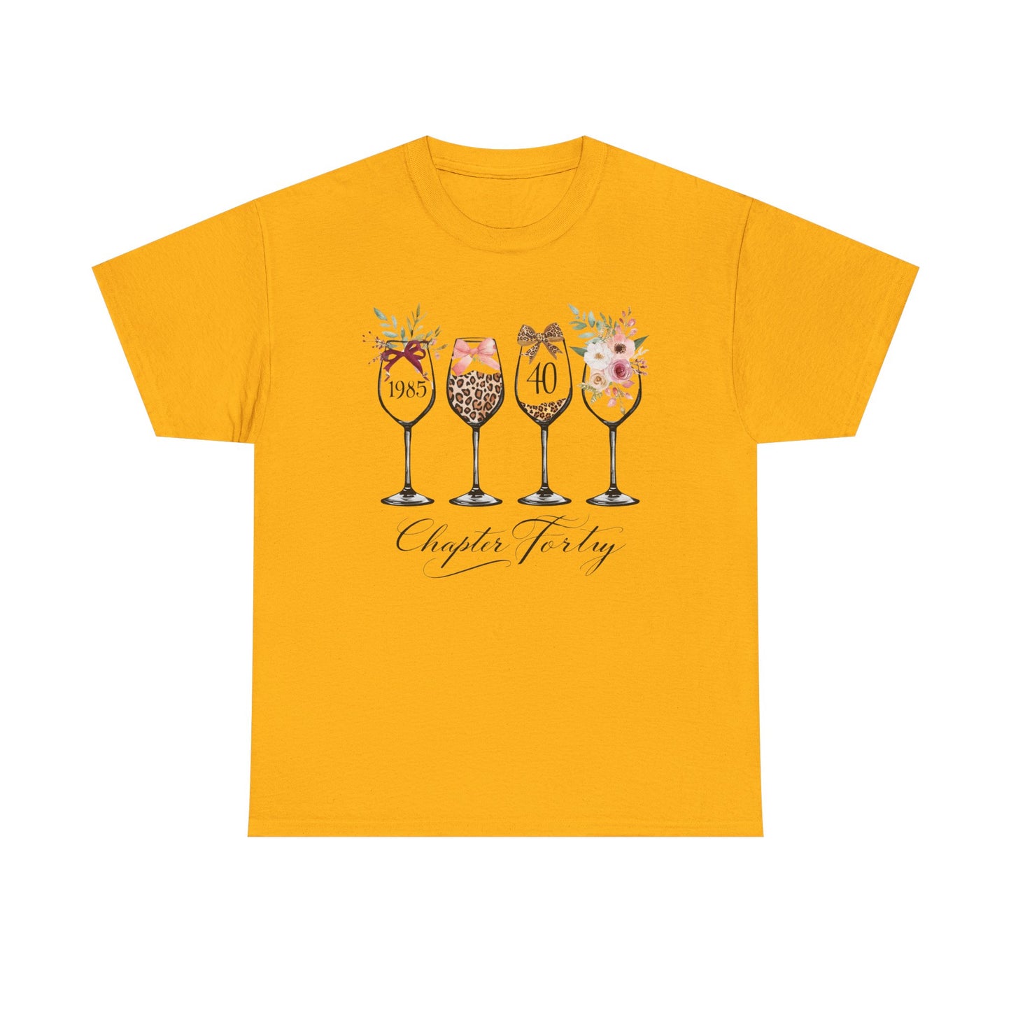 40th Birthday Shirt for Women -Chapter Forty T-Shirt, 1985 Birthday Gift, Turning 40 Celebration Tee Ladies fortieth Birthday Gift