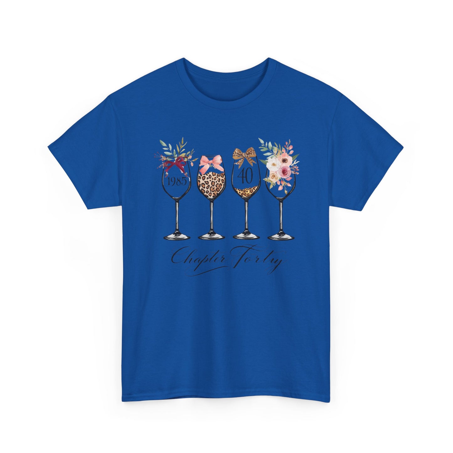 40th Birthday Shirt for Women -Chapter Forty T-Shirt, 1985 Birthday Gift, Turning 40 Celebration Tee Ladies fortieth Birthday Gift