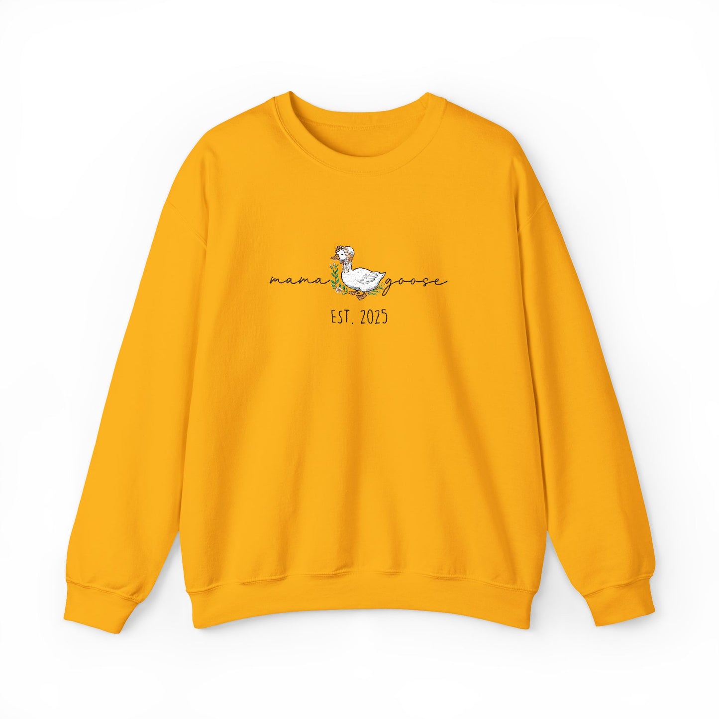 Personalised Embroidered Mama Goose Sweatshirt – Custom Year Mom Sweater