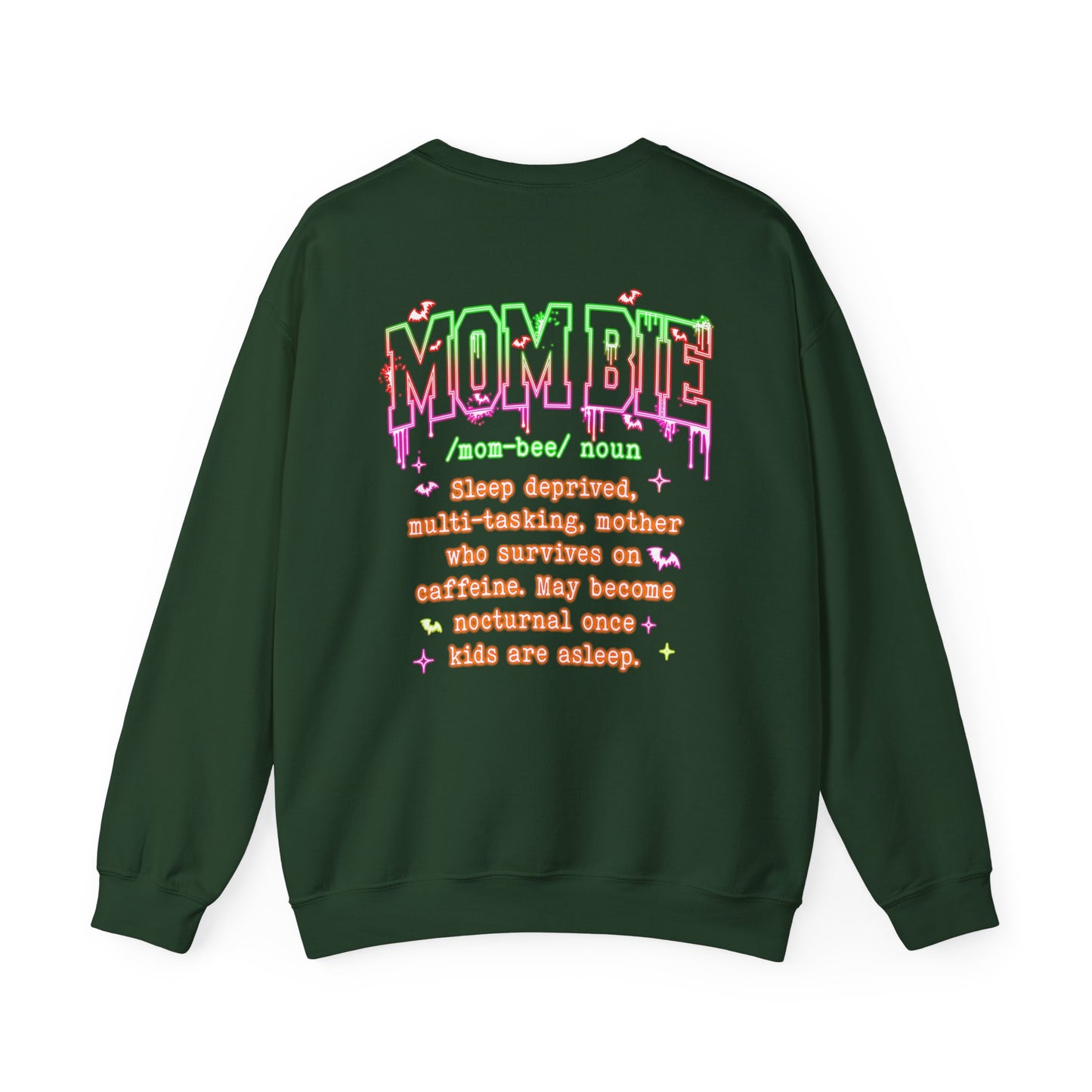 Mombie Sweatshirt - Funny Mom Life Sweater, Sleep Deprived Mom Gift, Cute Halloween Mom Jumper mom present