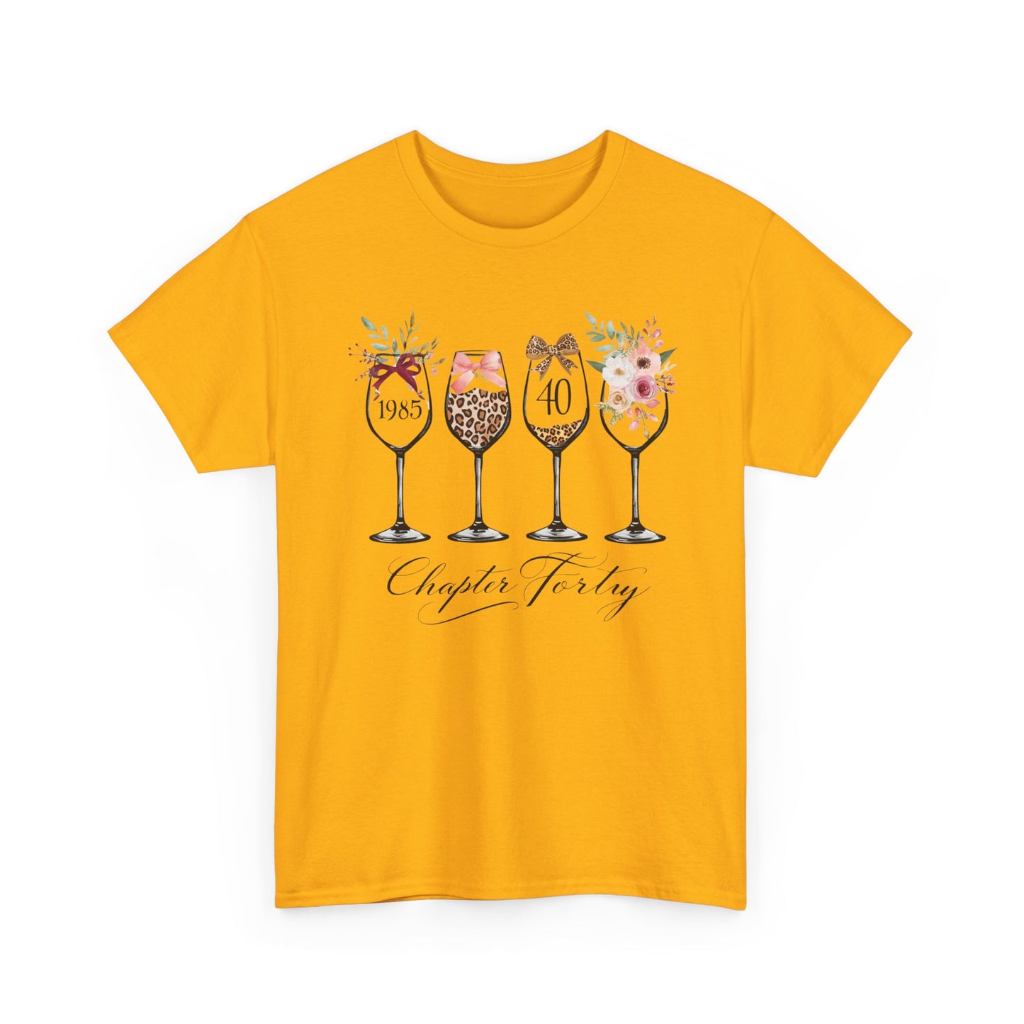 40th Birthday Shirt for Women -Chapter Forty T-Shirt, 1985 Birthday Gift, Turning 40 Celebration Tee Ladies fortieth Birthday Gift