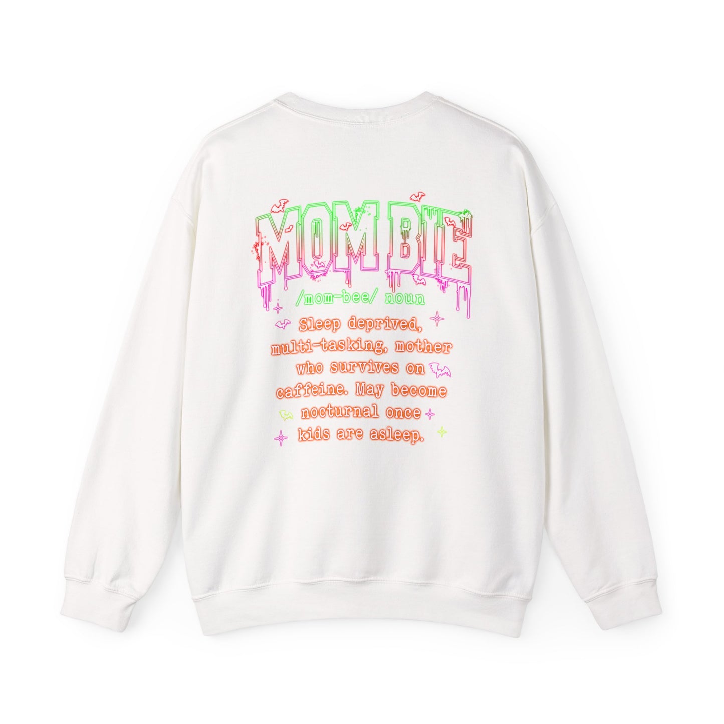 Mombie Sweatshirt - Funny Mom Life Sweater, Sleep Deprived Mom Gift, Cute Halloween Mom Jumper mom present