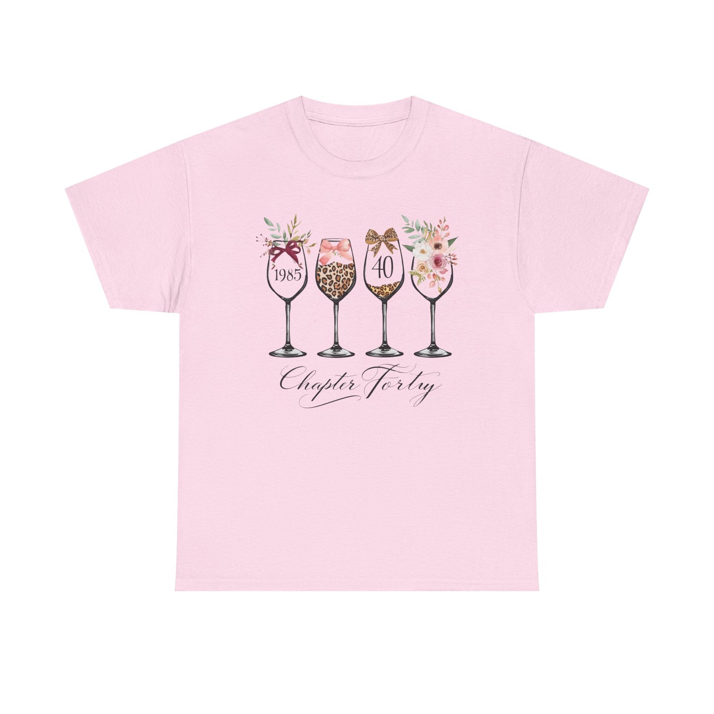 40th Birthday Shirt for Women -Chapter Forty T-Shirt, 1985 Birthday Gift, Turning 40 Celebration Tee Ladies fortieth Birthday Gift