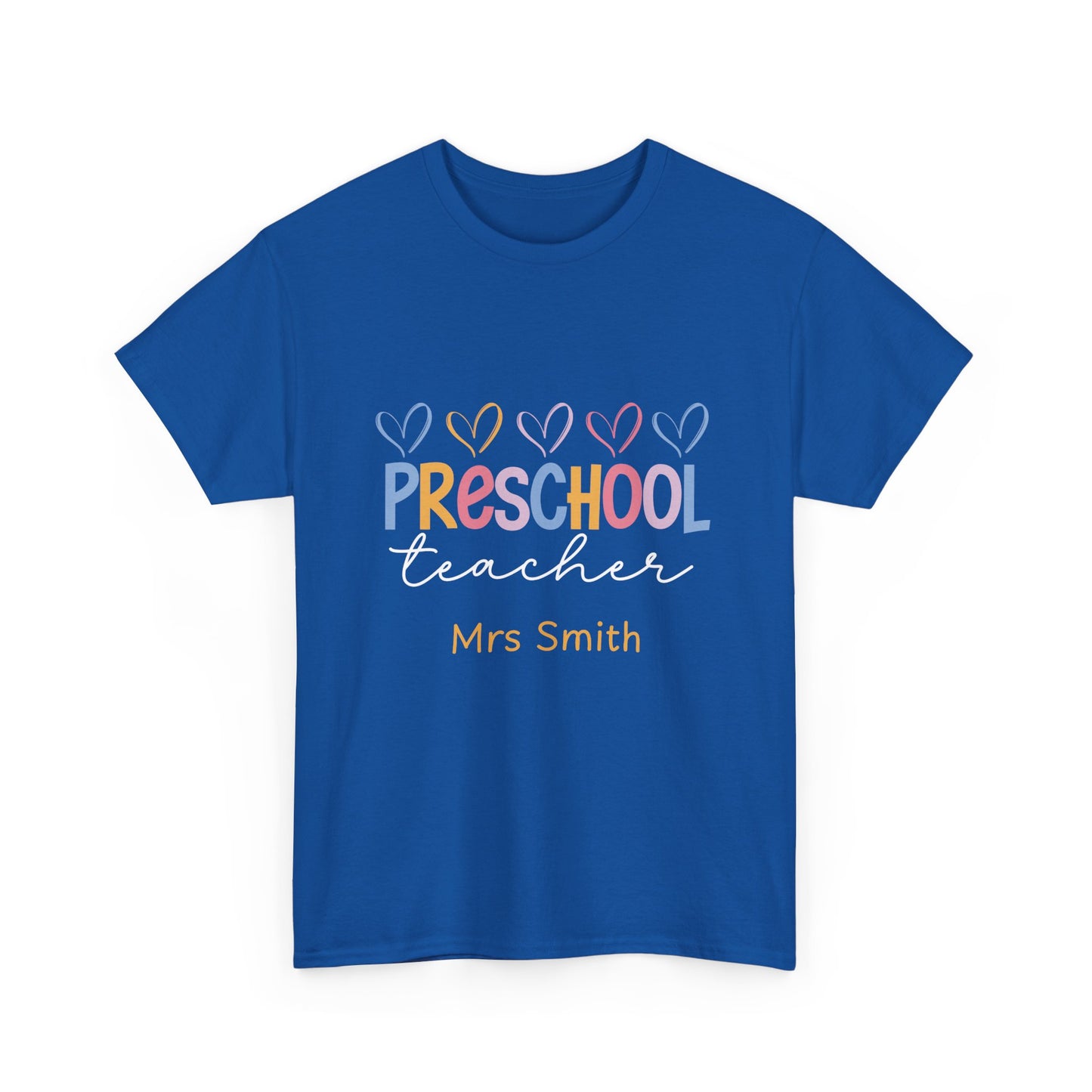Personalized Preschool Teacher Shirt Custom Name Teacher T-Shirt, Preschool Teachers gift, cute classroom tee, custom teacher appreciation