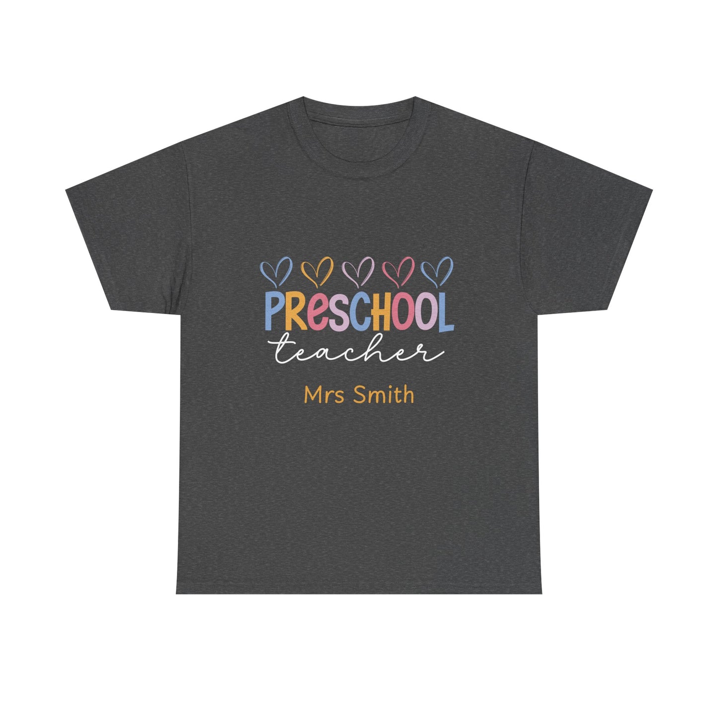 Personalized Preschool Teacher Shirt Custom Name Teacher T-Shirt, Preschool Teachers gift, cute classroom tee, custom teacher appreciation