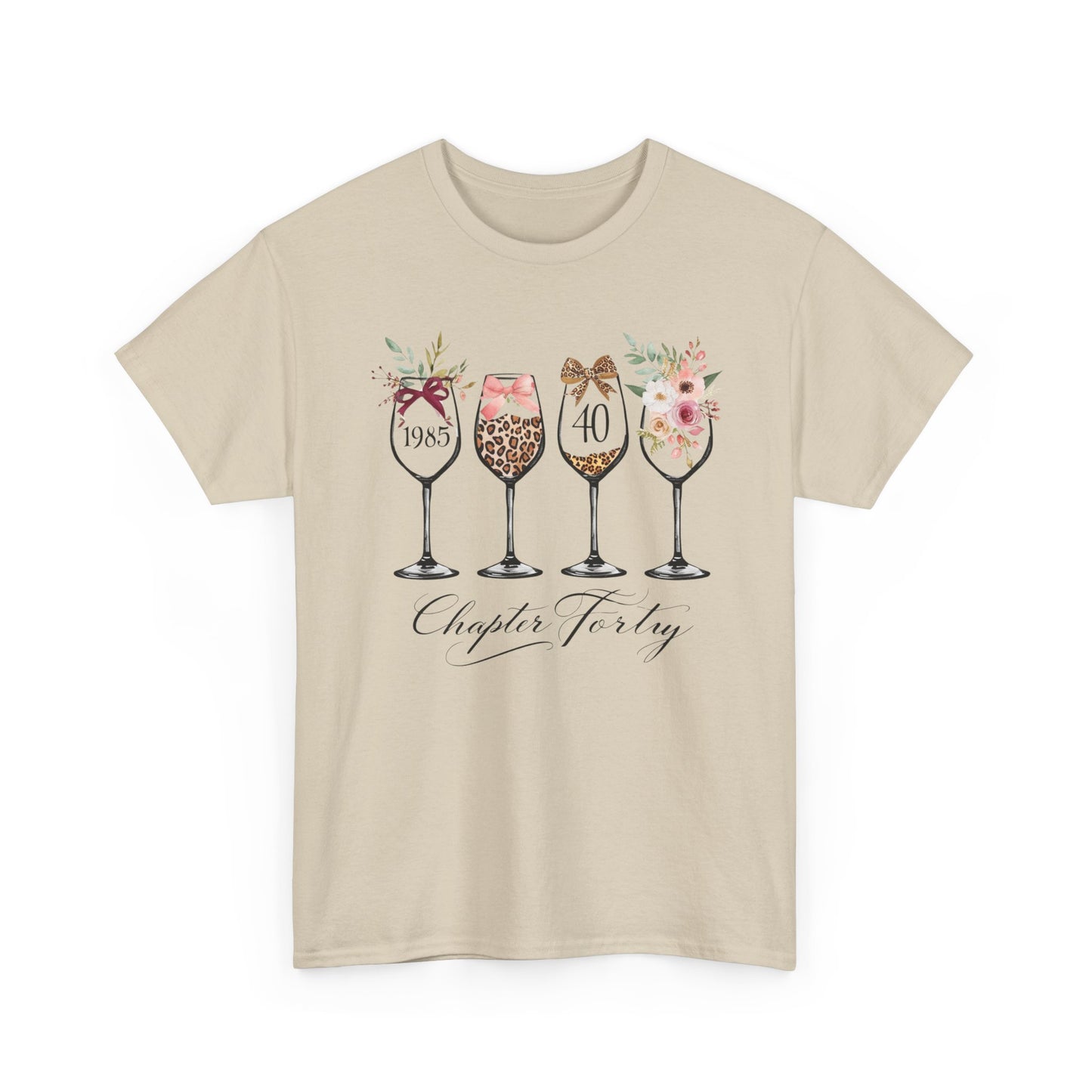 40th Birthday Shirt for Women -Chapter Forty T-Shirt, 1985 Birthday Gift, Turning 40 Celebration Tee Ladies fortieth Birthday Gift
