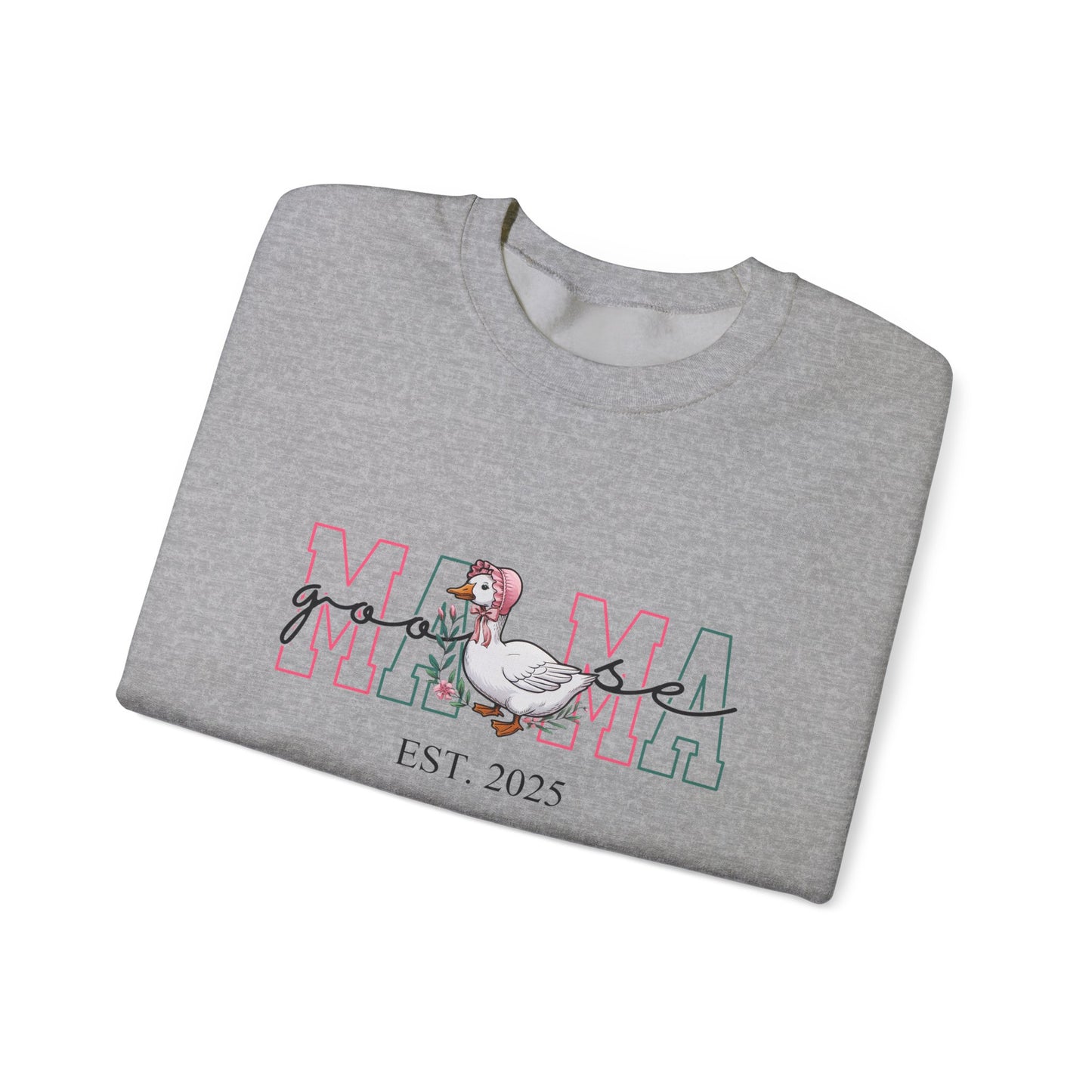 Personalised Mama Goose Printed Sweatshirt – Custom Year Mom/Mum Sweater