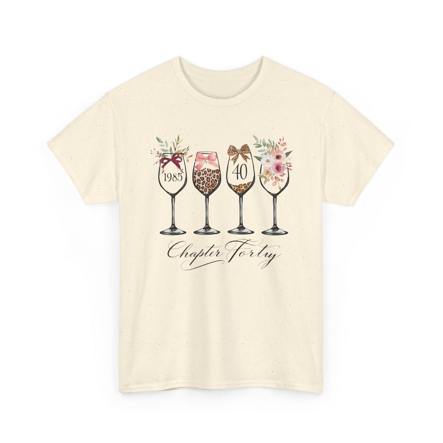 40th Birthday Shirt for Women -Chapter Forty T-Shirt, 1985 Birthday Gift, Turning 40 Celebration Tee Ladies fortieth Birthday Gift