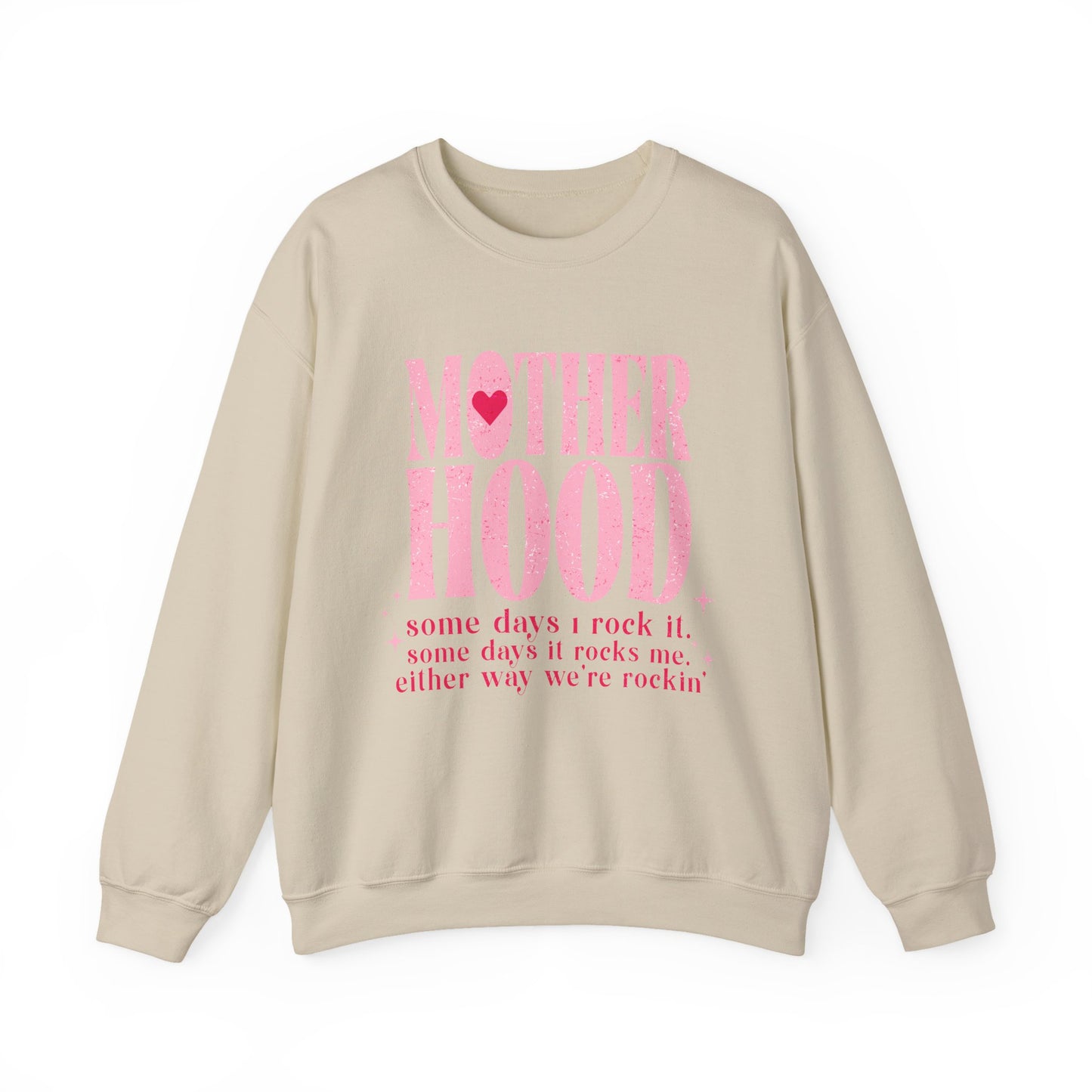 Motherhood Crewneck Sweatshirt | Cozy Women's Gift | Stylish Mom Life Sweatshirt, Gift for New Moms, Mother's Day Apparel, Casual Comfort