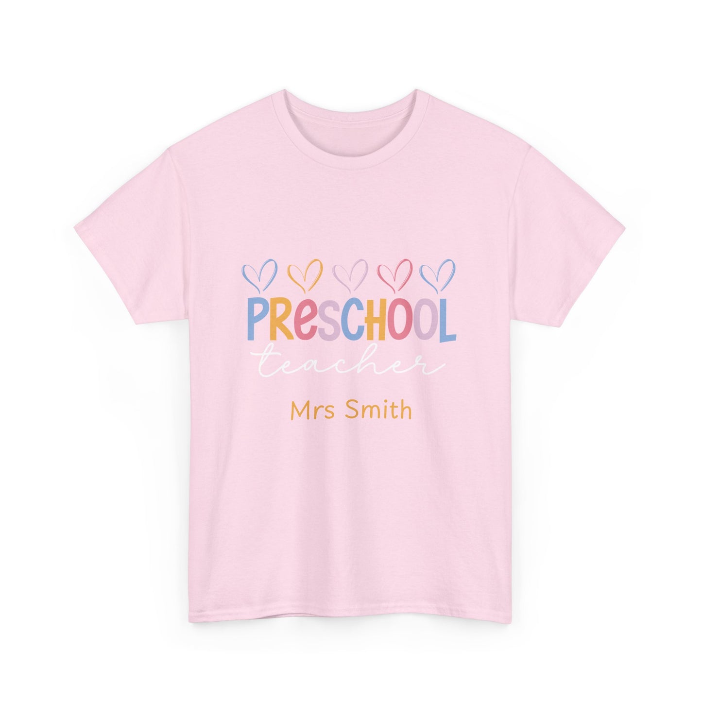 Personalized Preschool Teacher Shirt Custom Name Teacher T-Shirt, Preschool Teachers gift, cute classroom tee, custom teacher appreciation
