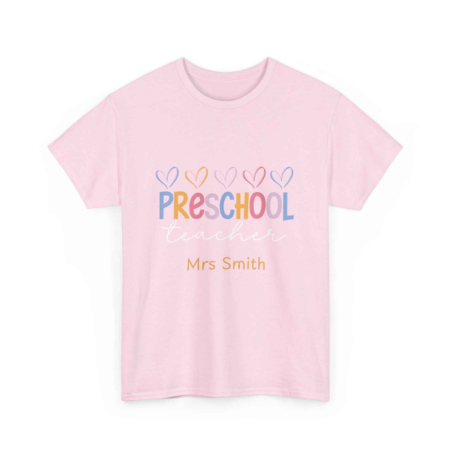 Personalized Preschool Teacher Shirt Custom Name Teacher T-Shirt, Preschool Teachers gift, cute classroom tee, custom teacher appreciation