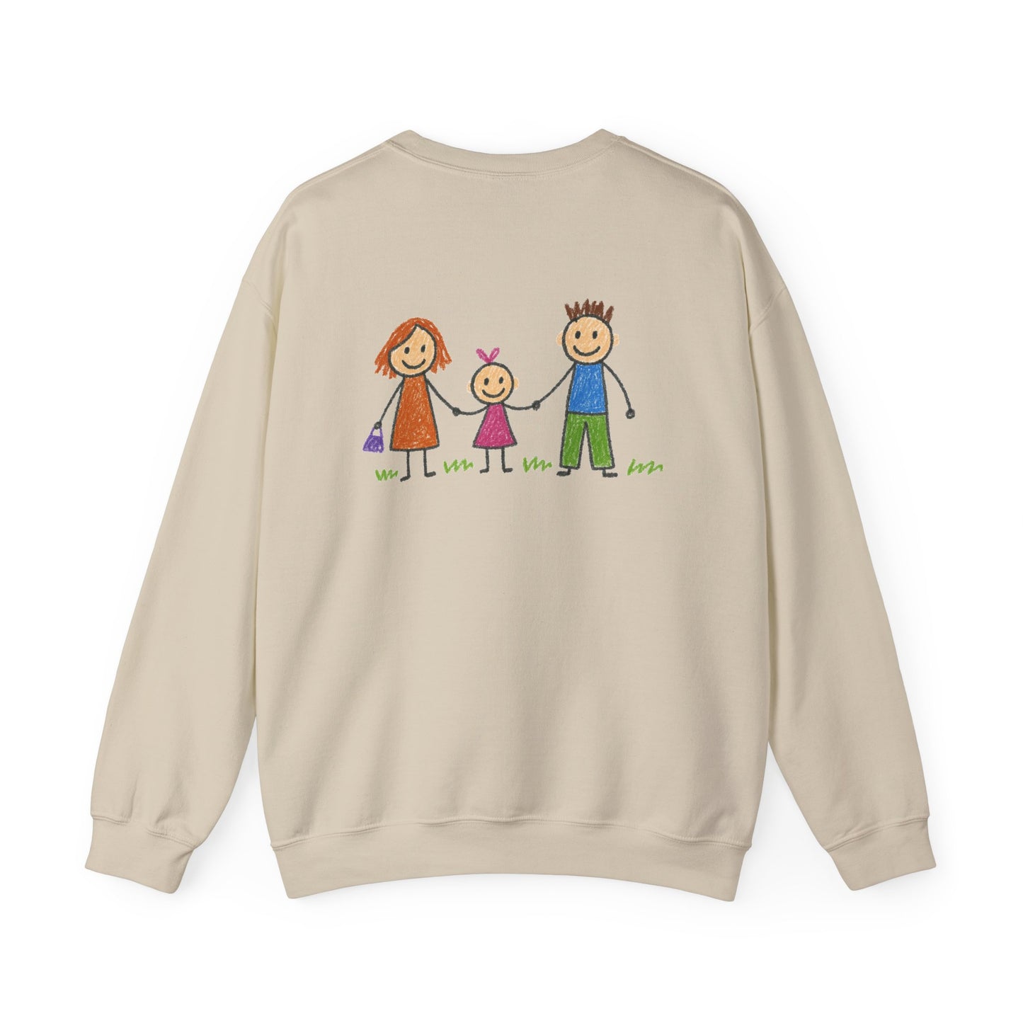 Personalised Kids Drawing Sweatshirt – Custom Child’s Artwork Printed on Back