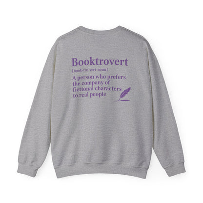 Booktrovert Definition Sweatshirt | Cozy Book Lover Crewneck