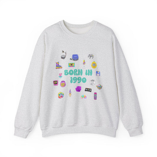 90s Birth Year Sweatshirt (1990–1999) | Retro Aesthetic Unisex Jumper