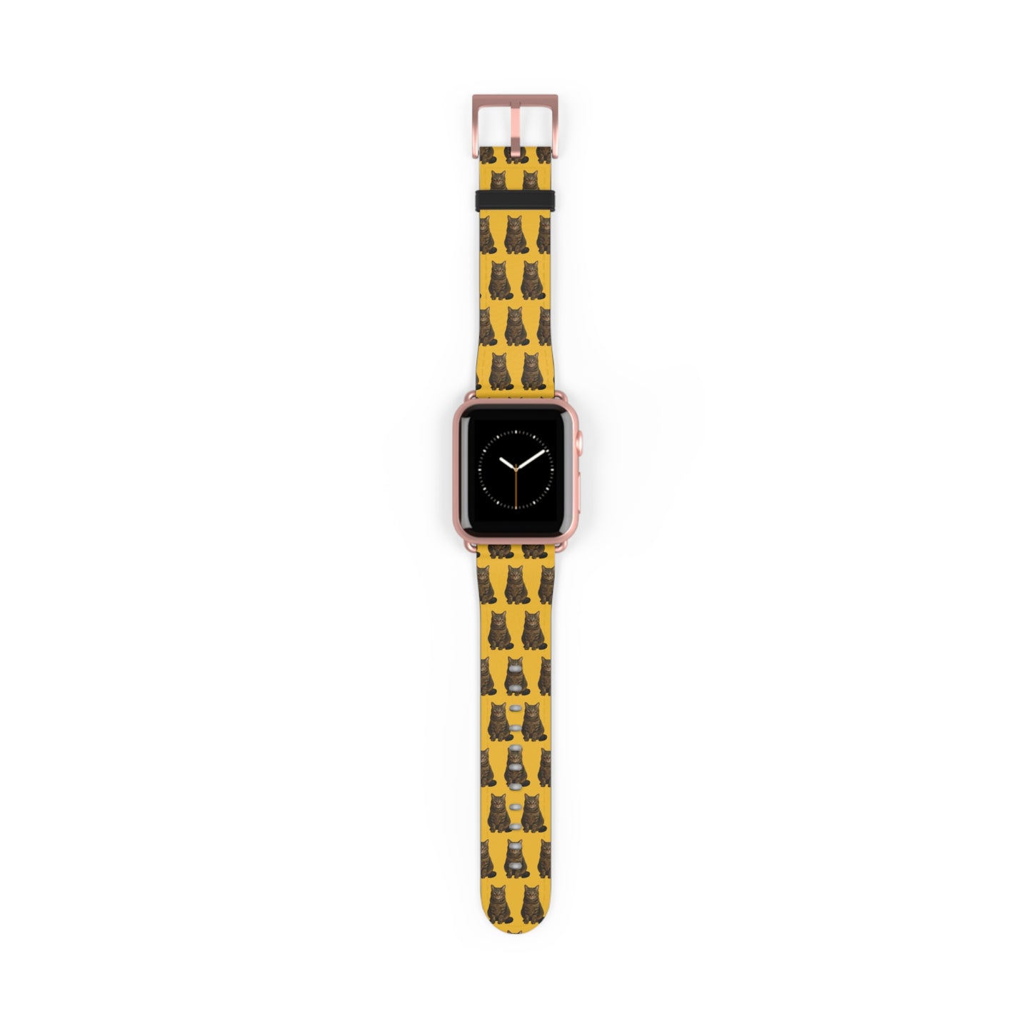 Personalised Pet Photo Apple Watch Strap – Custom Repeating Pattern Band (Multiple Colours, Sizes & Metal Finishes)