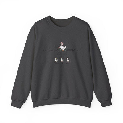 Personalised Mama Goose Sweatshirt – Custom Mum Family Goose Jumper with Kids’ Names