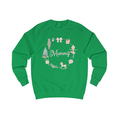 Personalised “Mummy” Christmas Sweatshirt – Nutcracker, Ballerina & Festive Design | Matching Family Christmas Jumper | Custom Name Sweater