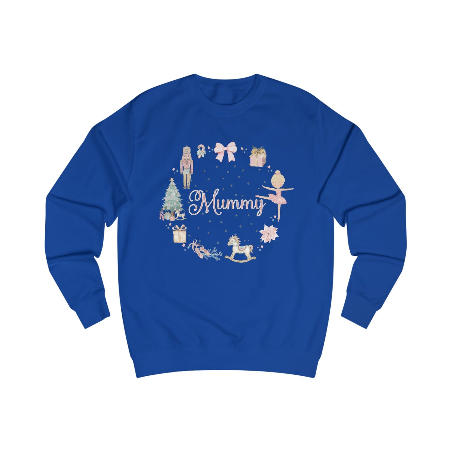 Personalised “Mummy” Christmas Sweatshirt – Nutcracker, Ballerina & Festive Design | Matching Family Christmas Jumper | Custom Name Sweater