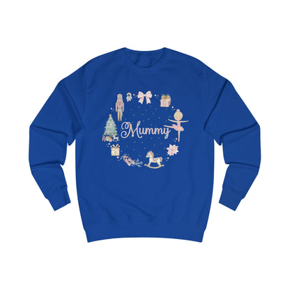 Personalised “Mummy” Christmas Sweatshirt – Nutcracker, Ballerina & Festive Design | Matching Family Christmas Jumper | Custom Name Sweater