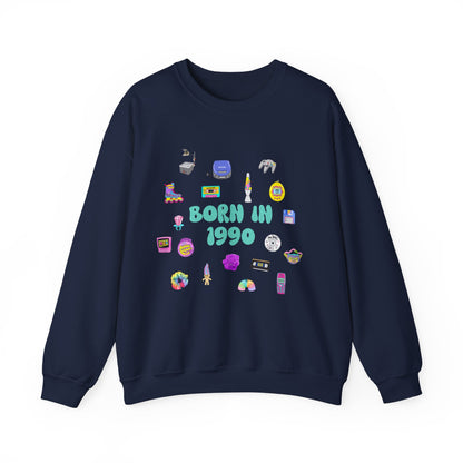 90s Birth Year Sweatshirt (1990–1999) | Retro Aesthetic Unisex Jumper