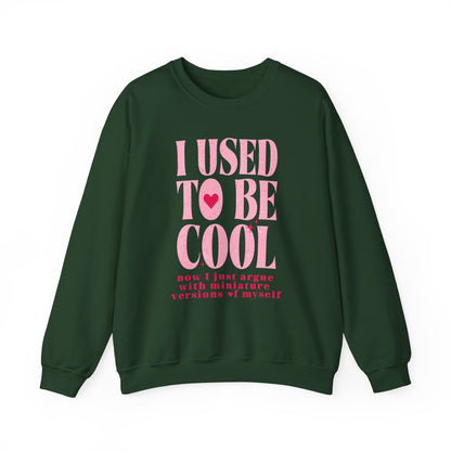 Funny Mom Sweatshirt – “I Used to Be Cool” Quote Jumper | Cute Parenting Hoodie & Pullover for Mothers